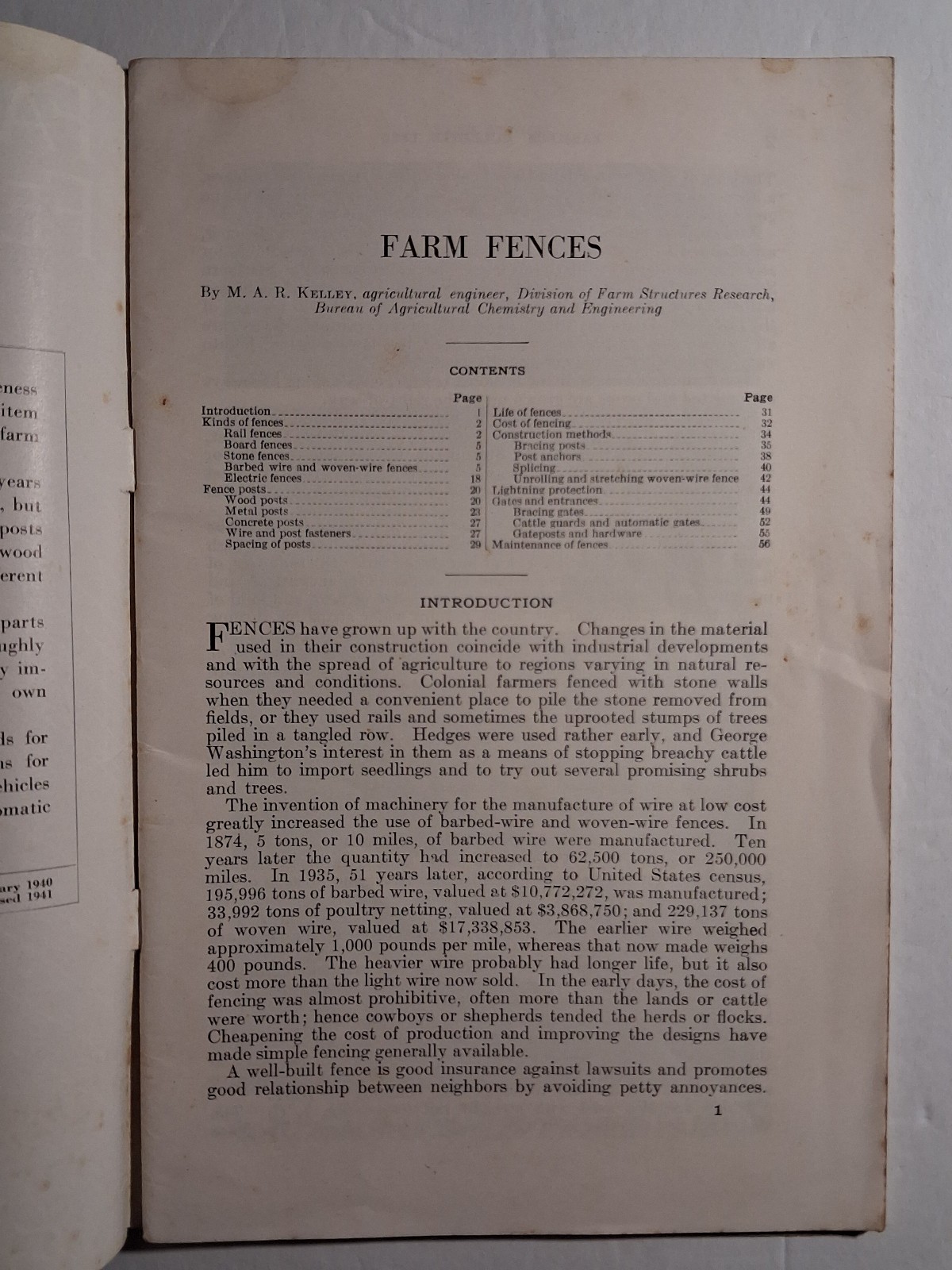 1941 Farm Fences Booklet