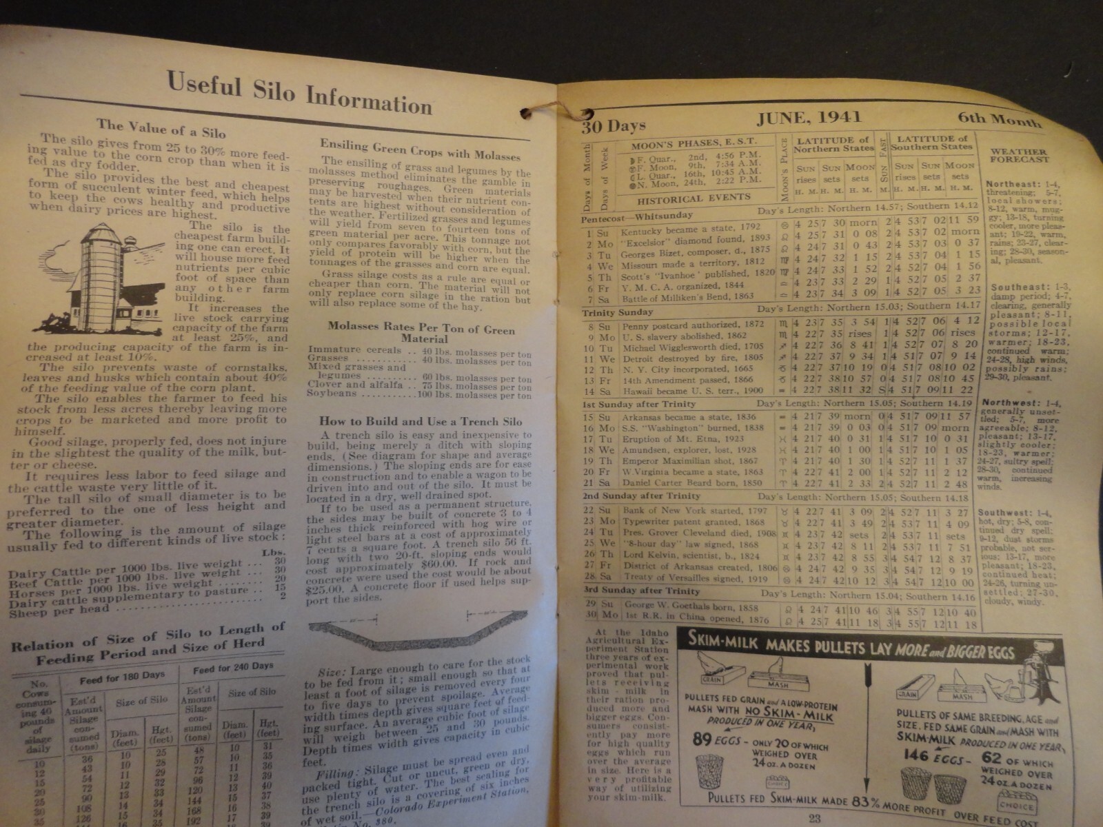 1941 DE LAVAL HANDY REFERENCE YEARBOOK DAIRY FARM SEPARATOR MILKER ARCADIA WI