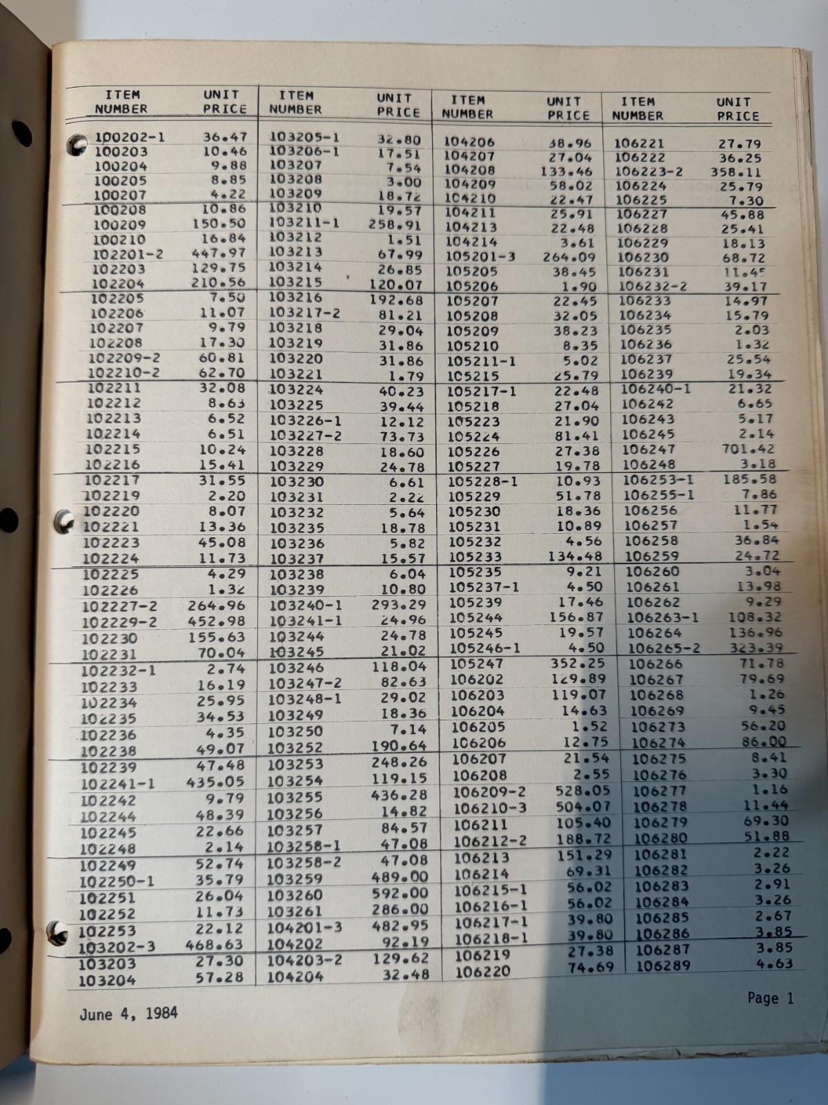 1984 Mayrath Industries Inc Replacement Parts List DEALER SALES CATALOG BROCHURE