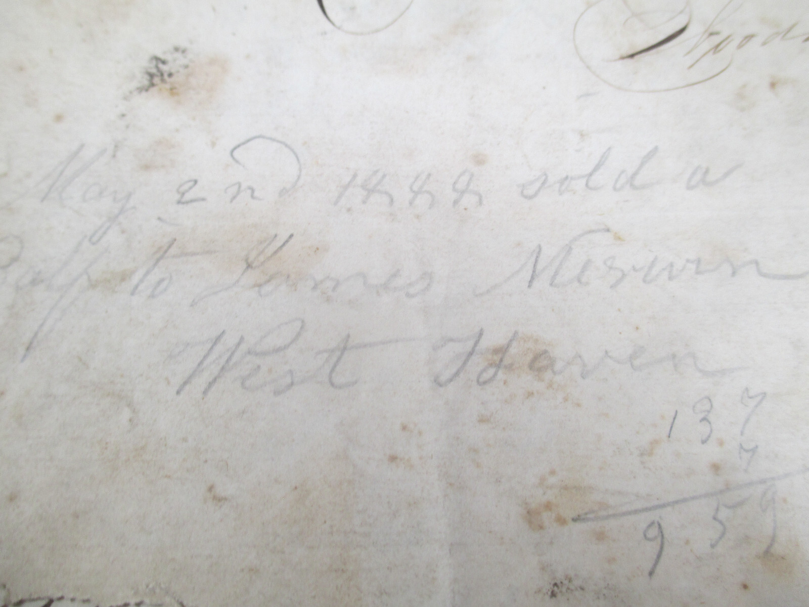 FARMING HISTORY – SALE of CALF – FARM TIPS DOCUMENT – “1888 “ BILL OF SALE