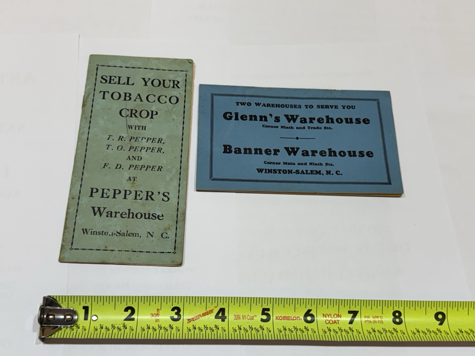 Tobacco Warehouse Books Peppers Growers Winston Salem NC Carolina 1931 1940 WS