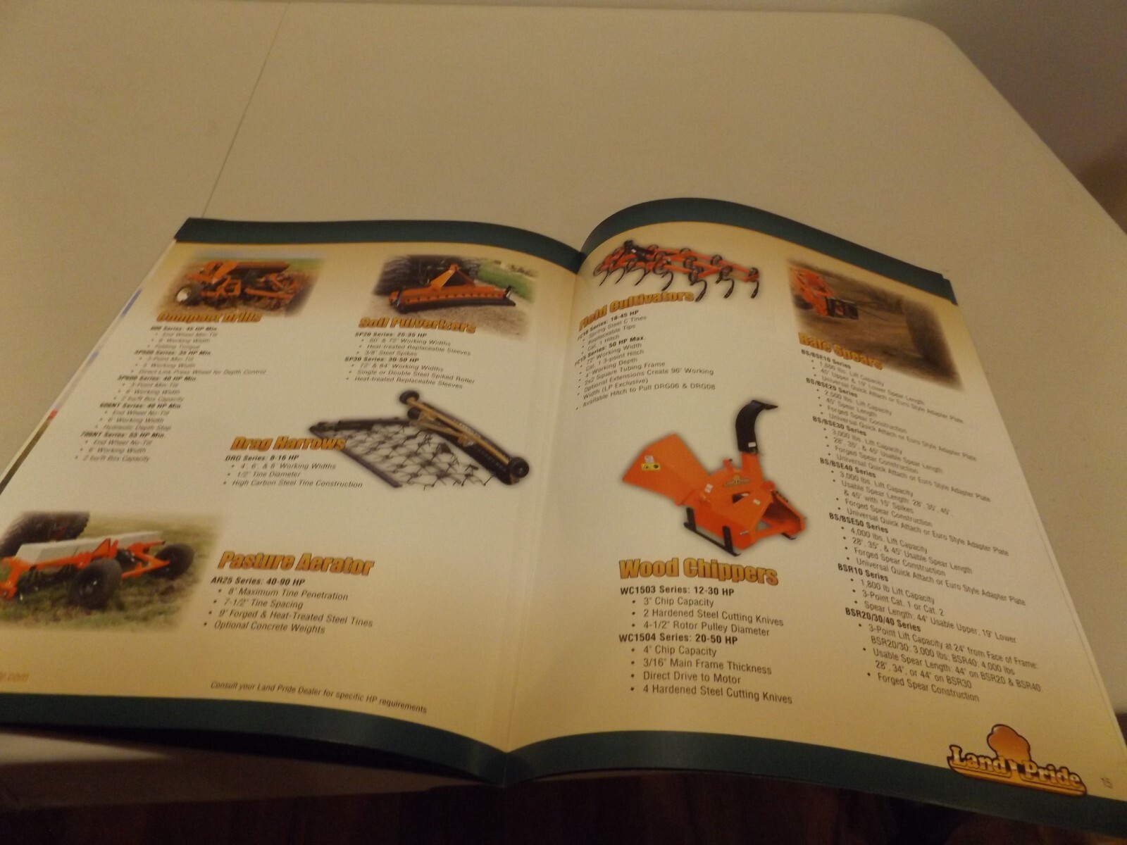 LAND PRIDE L TRACTOR PERFORMANCE MATCHED IMPLEMENTS, 9/1/16