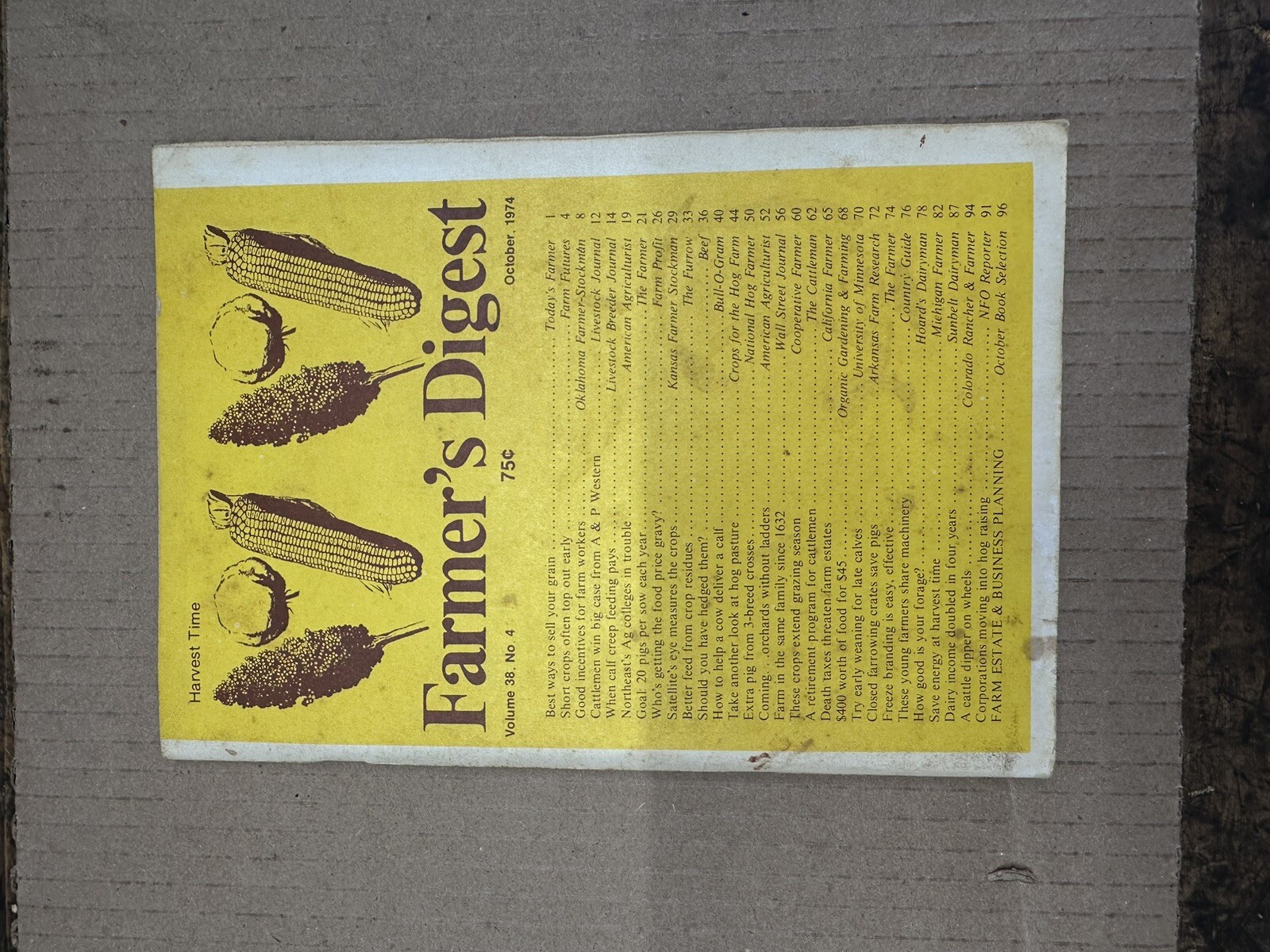 Collection Of Vintage FARMERS DIGEST- Assortment Of 1974