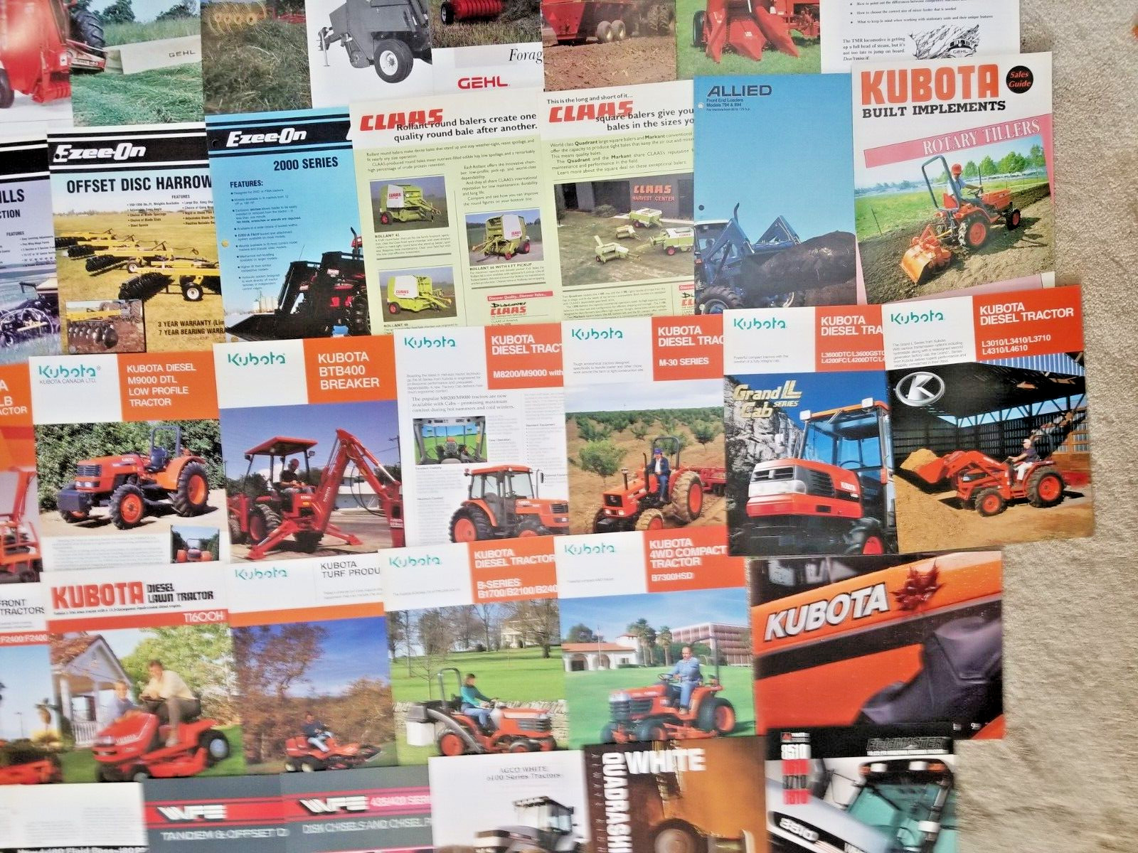 10 Pounds Of Tractor and Implement Brochures/Spec Sheets – 150+ 1980&rsquo;s and Up