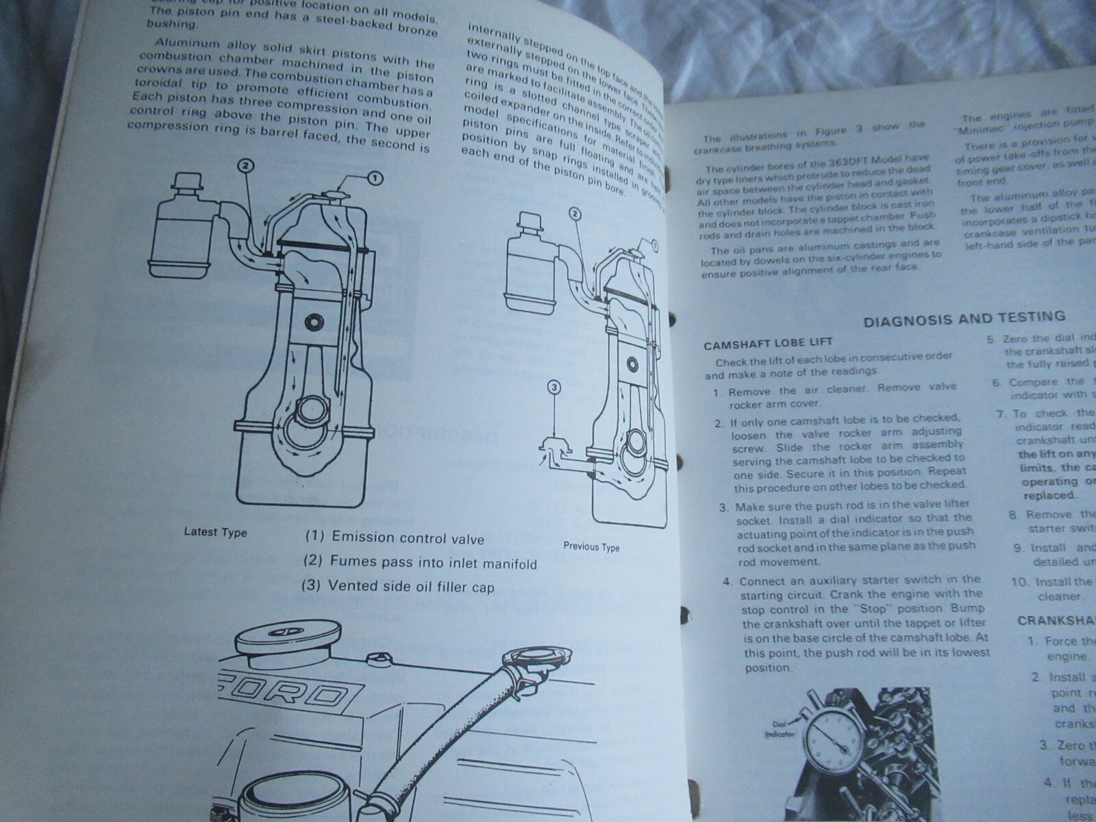 New Holland Ford Diesel Industrial 254 380 Engine Repair Shop Service Manual