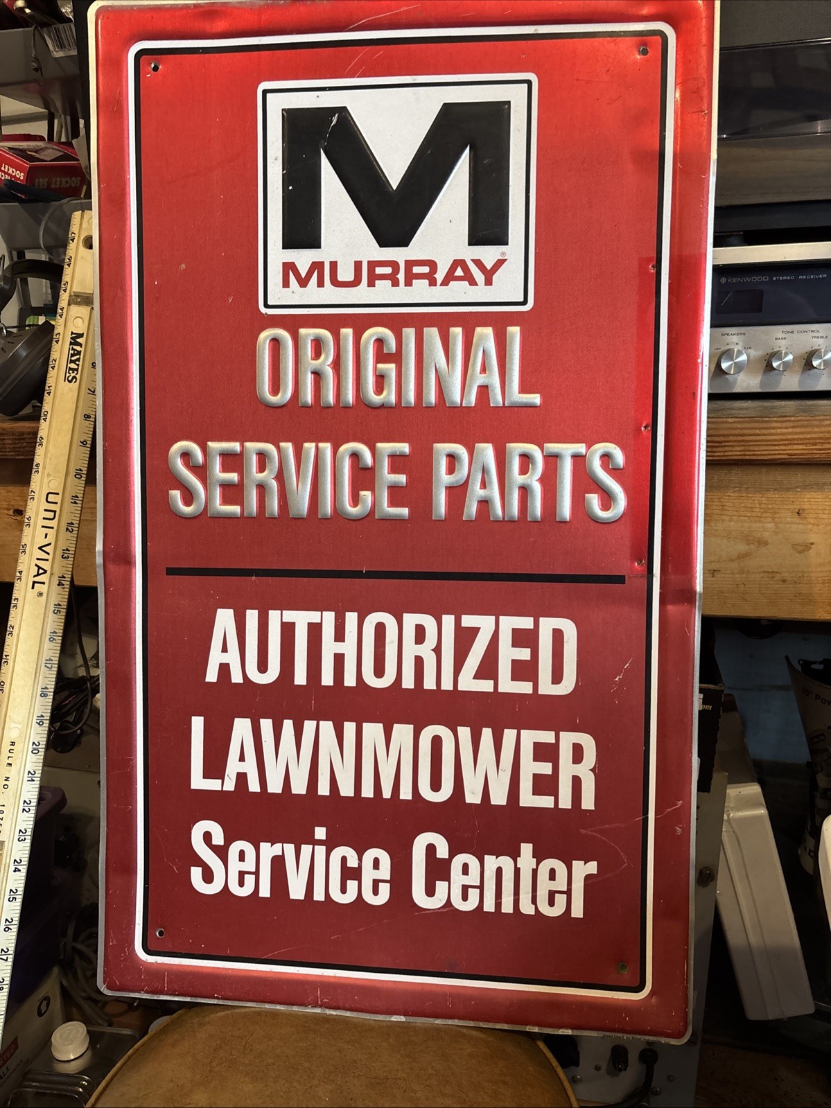 Vintage Original Murray Lawn Mower Wall Decor Sign – 18&Prime;x30&Prime; – Collectible Shop