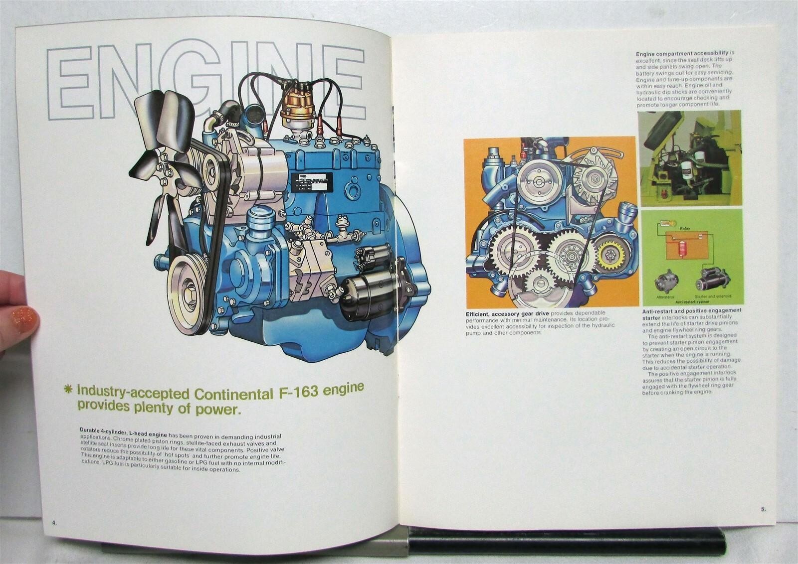 1977 Clark 300 Series Cushion Tire Trucks Specs Construction Sales Brochure