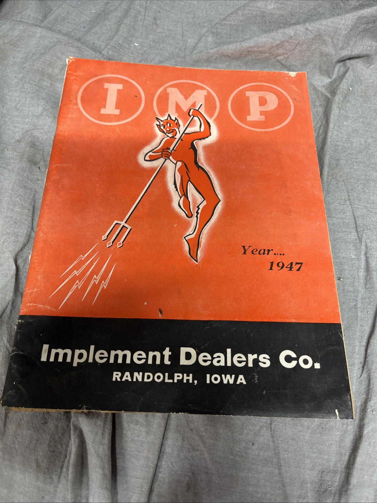 VTG 1943 Implement Dealers Co. Catalog RANDOLPH IA Tractor Truck Parts DEVIL IMP