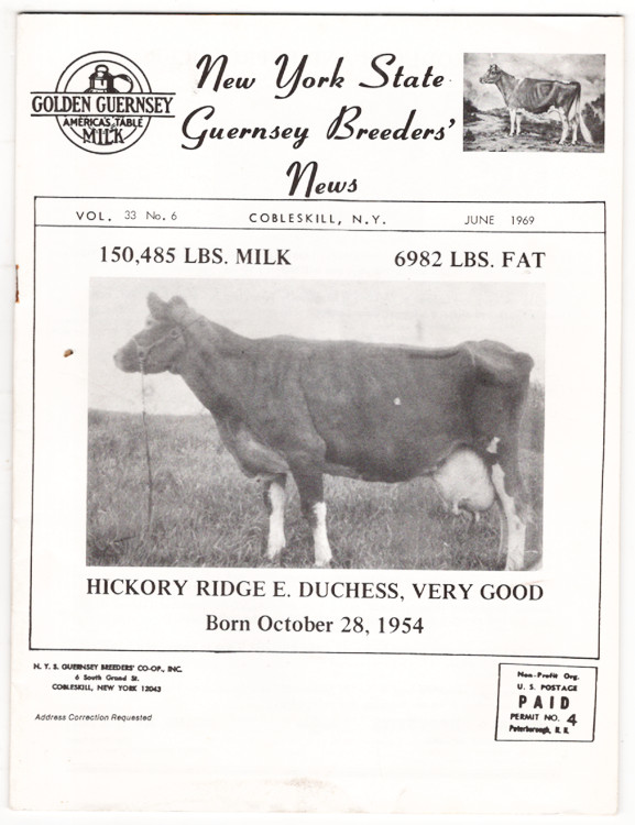 New York State Guernsey Breeders&rsquo; News, Vol. 33, No. 6, June 1969
