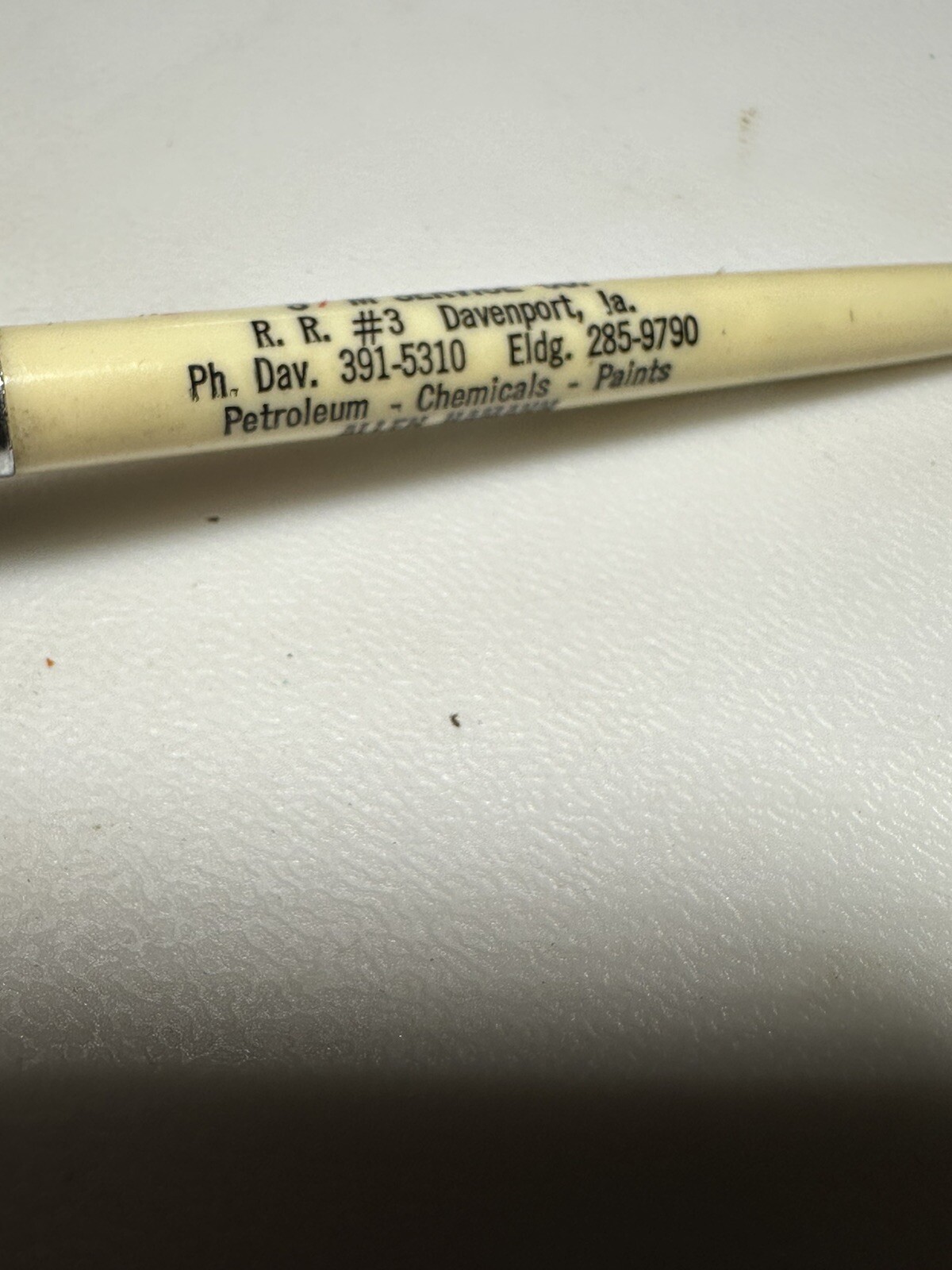 Vintage Davenport Iowa SM Service Company FS Seeds Farming Ag Advertising IA Pen