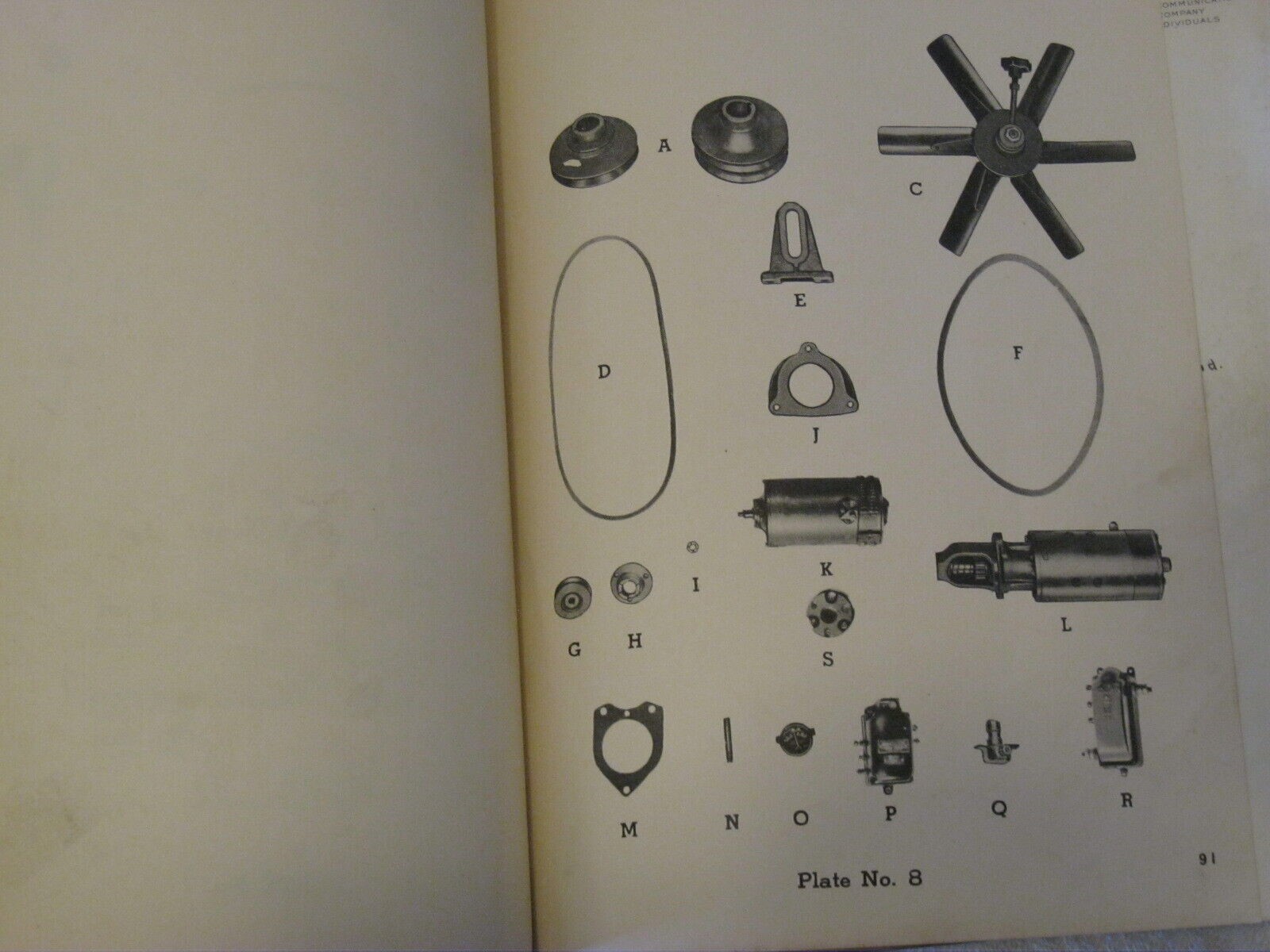 1940&rsquo;s BUDA MODEL 6DH-691 DIESEL ENGINE REPAIR PARTS LIST MANUAL