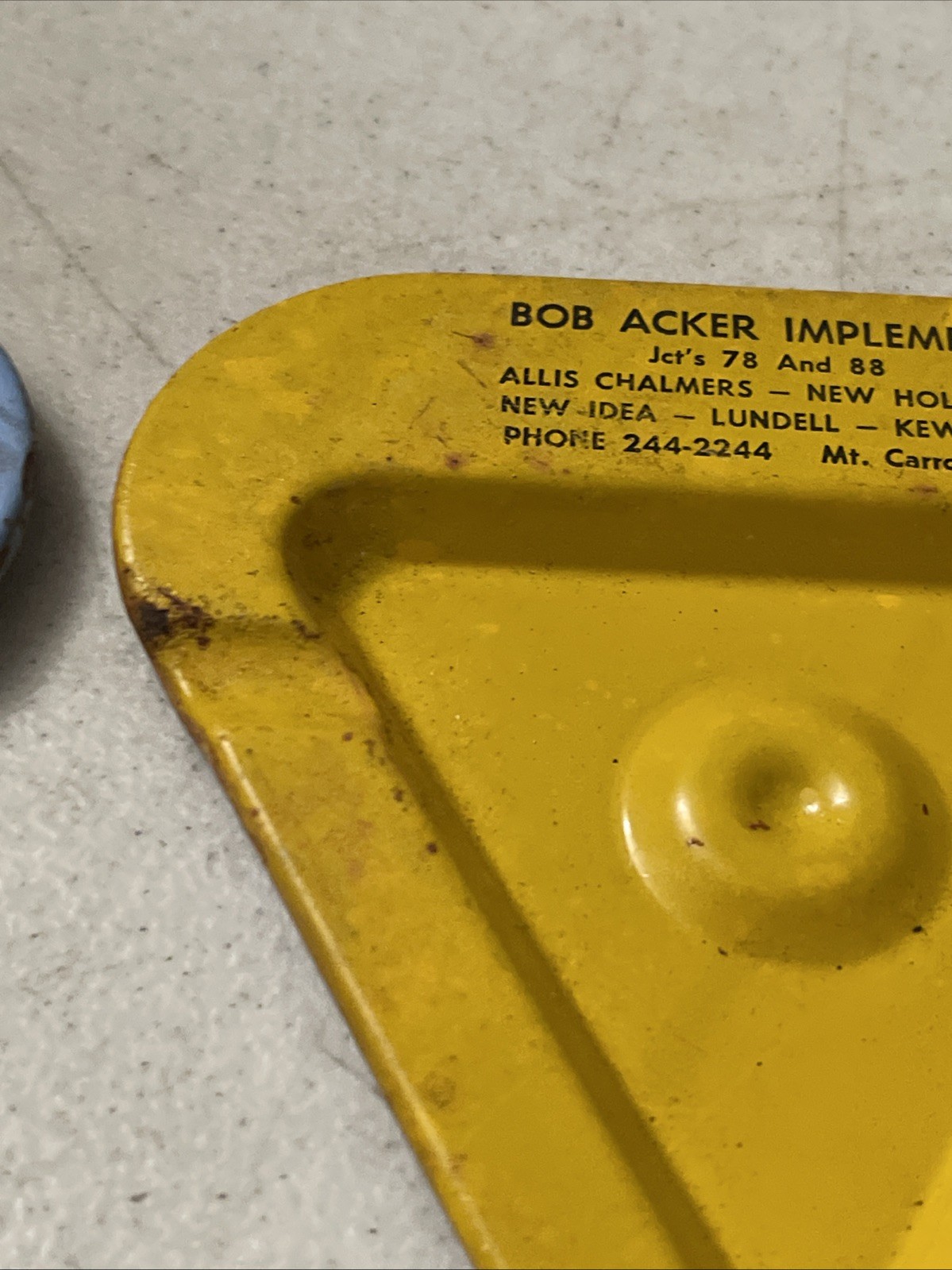 VINTAGE Mt. CARROLL IL. BOB ACKER IMPLEMENT ALLIS CHALMERS-NEW HOLLAND-NEW IDEA
