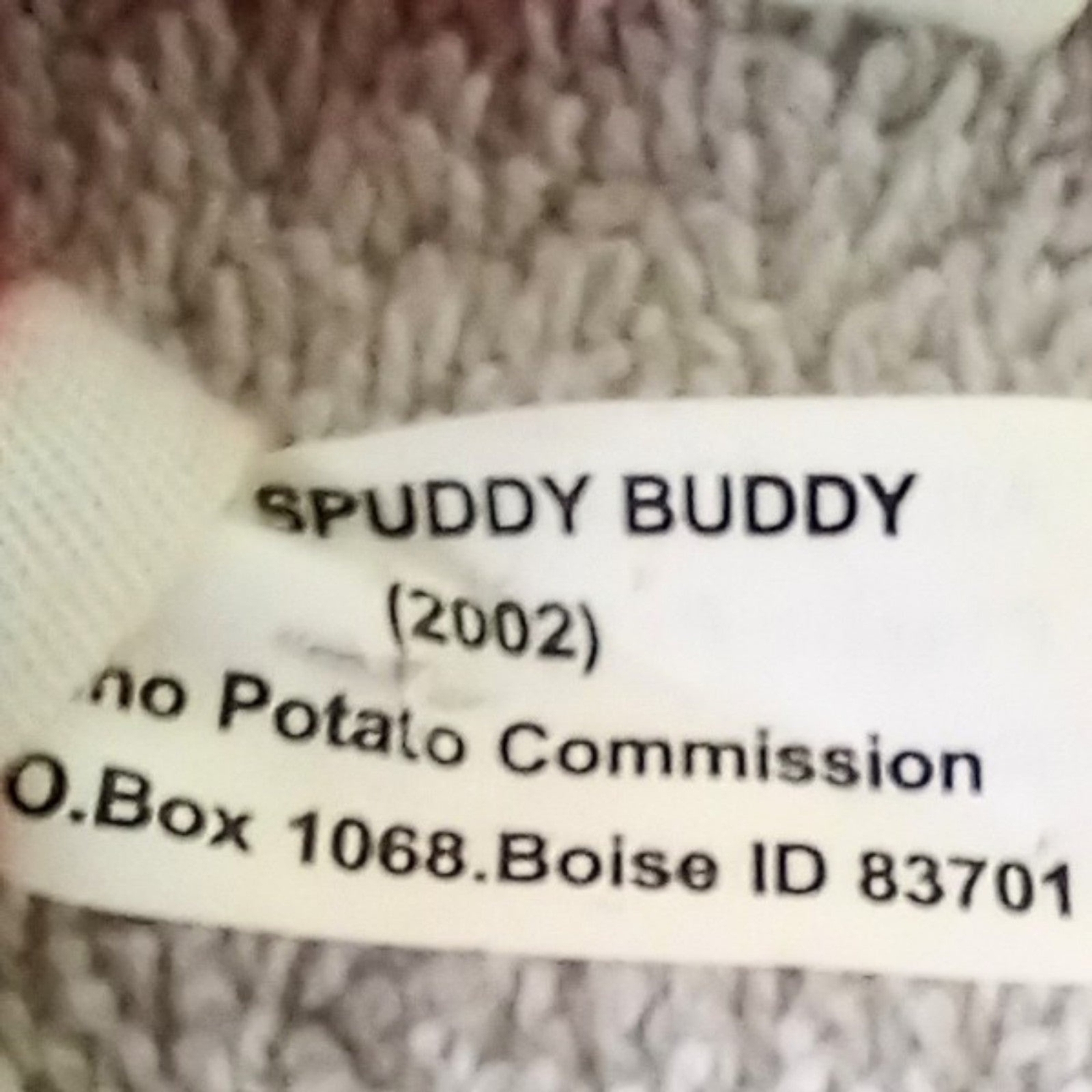 Vtg Official Idaho Potatoes Mascot Spuddy Buddy Plush-Andromorphic-Tourism-9&Prime;