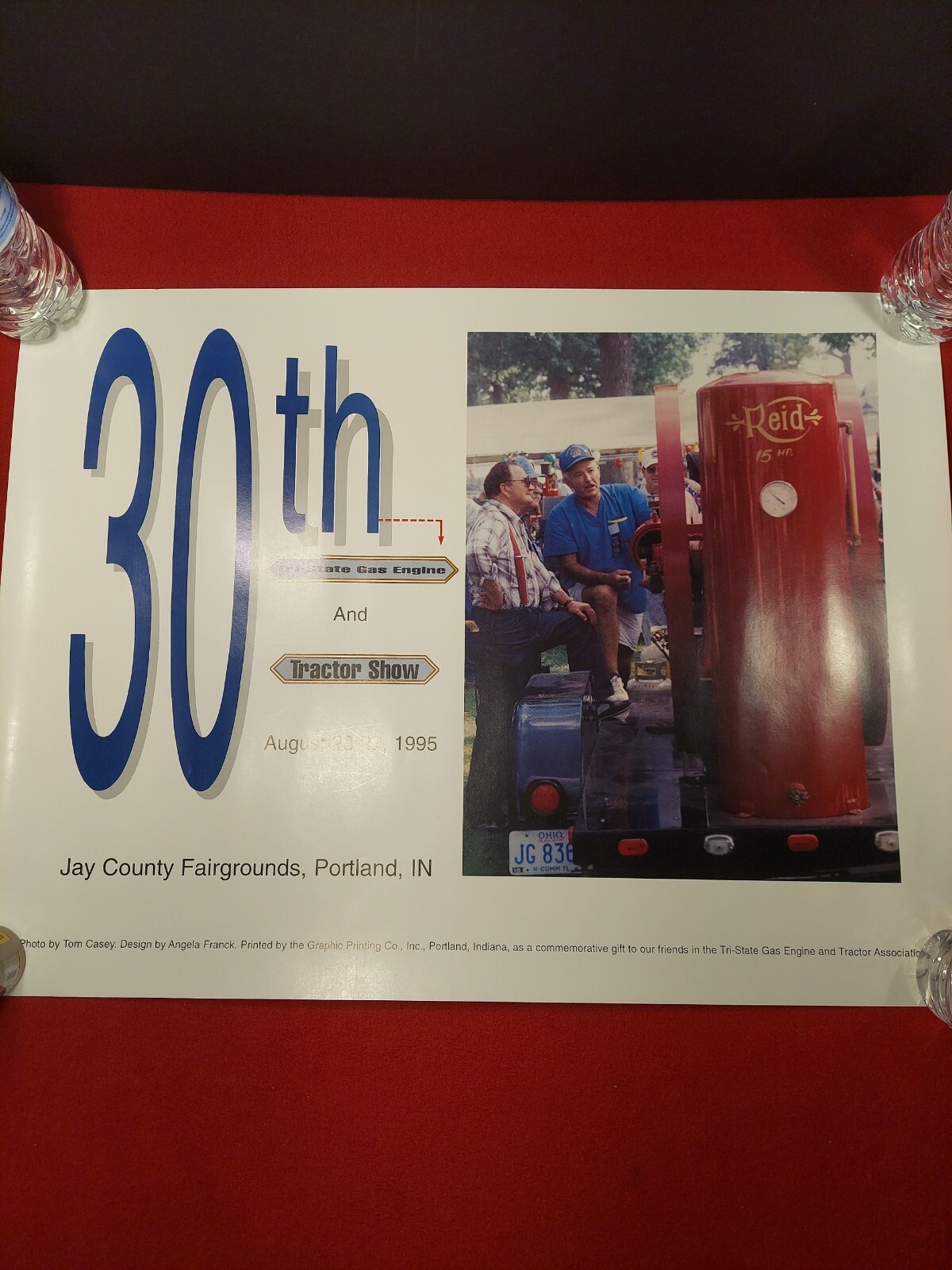30th Tri-State Gas Engine & Tractor Show Poster Portland, IN 1995