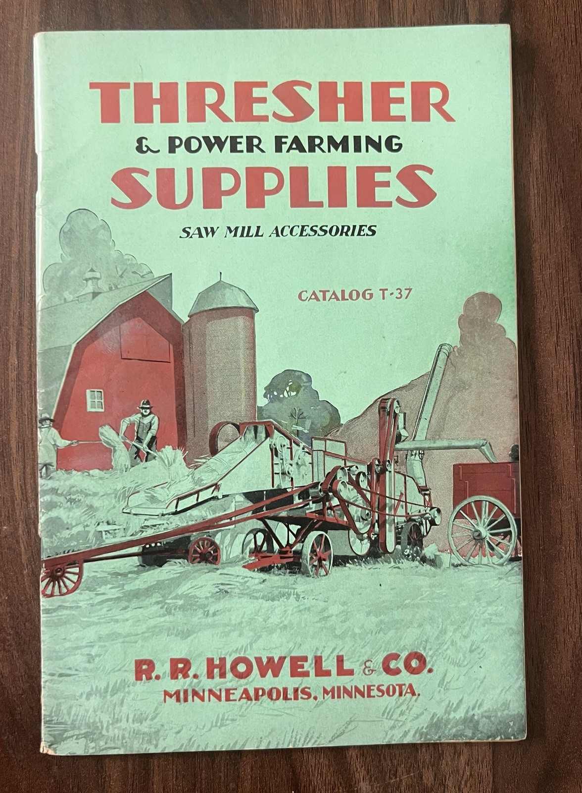 Vintage 1937 RR Howell Thresher & Power Farming Supplies T-37 Catalog Implement