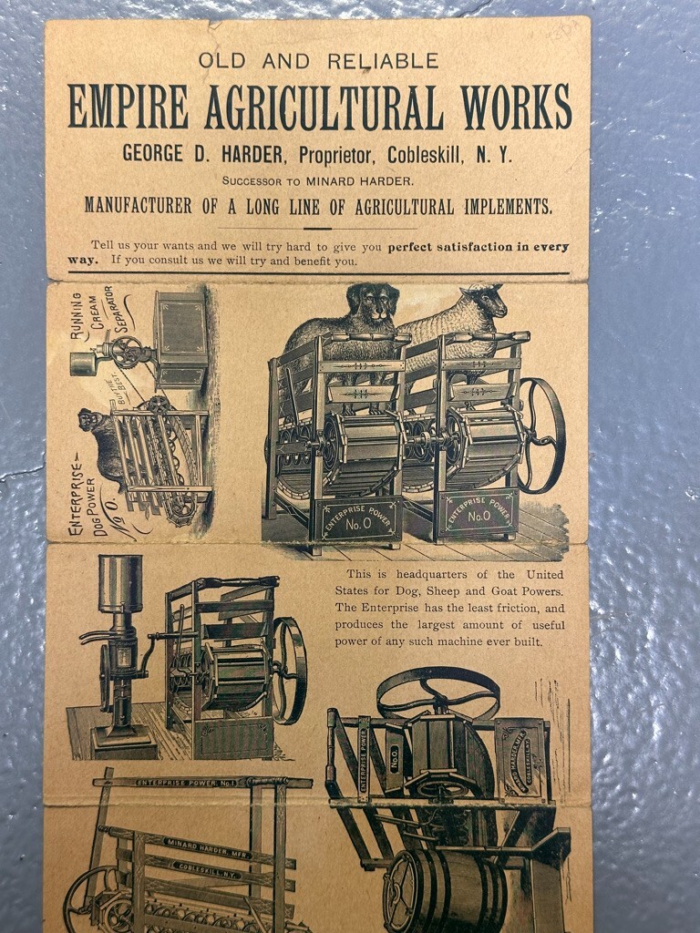1880s EMPIRE Ag Works STEAM ENGINE Thresher SILO Saw FARM ADVERTISING Brochure