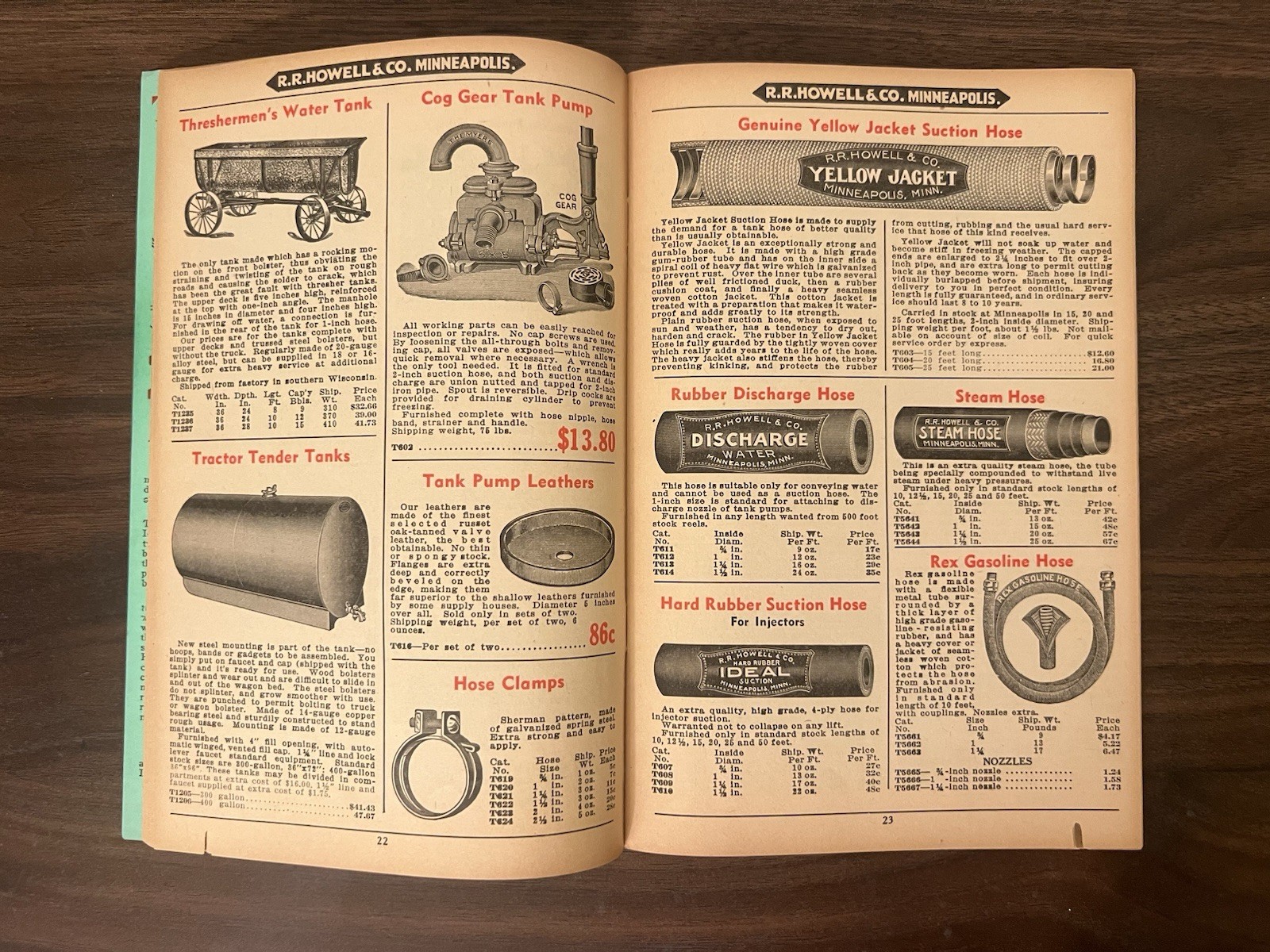 Vintage 1937 RR Howell Thresher & Power Farming Supplies T-37 Catalog Implement