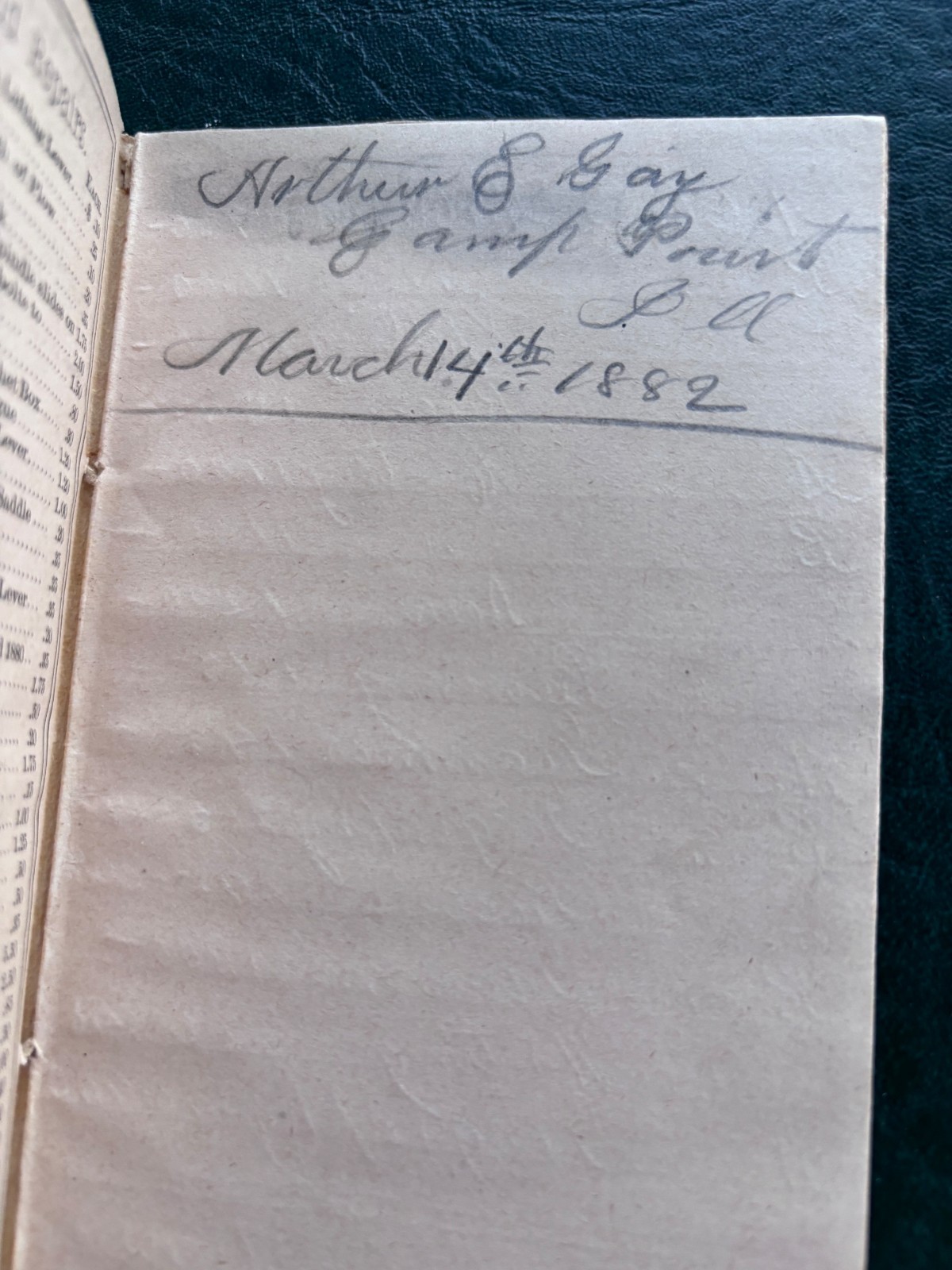Antique Pattee Plow Co. Walking Cultivator Notebook 1882 Monmouth Illinois 1882