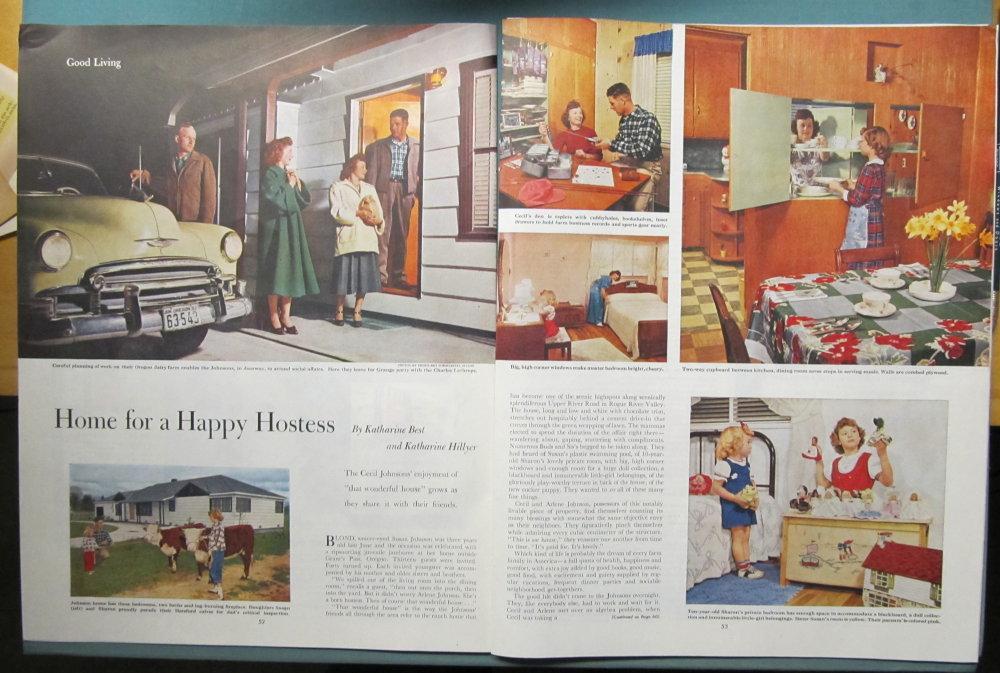 Original 1952 Farm Wife Photo Ad Mrs Arlene Johnson of Grant&rsquo;s Pass, Oregon