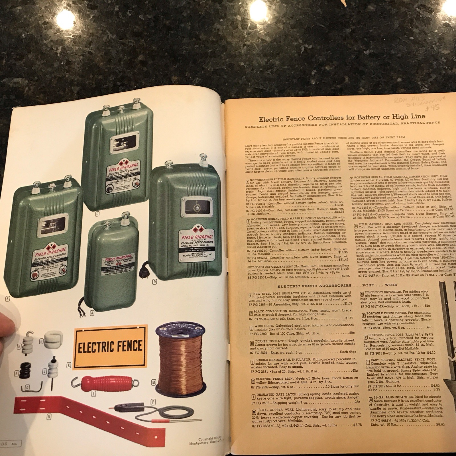 1954 Montgomery Ward Farm Equipment Book Catalog