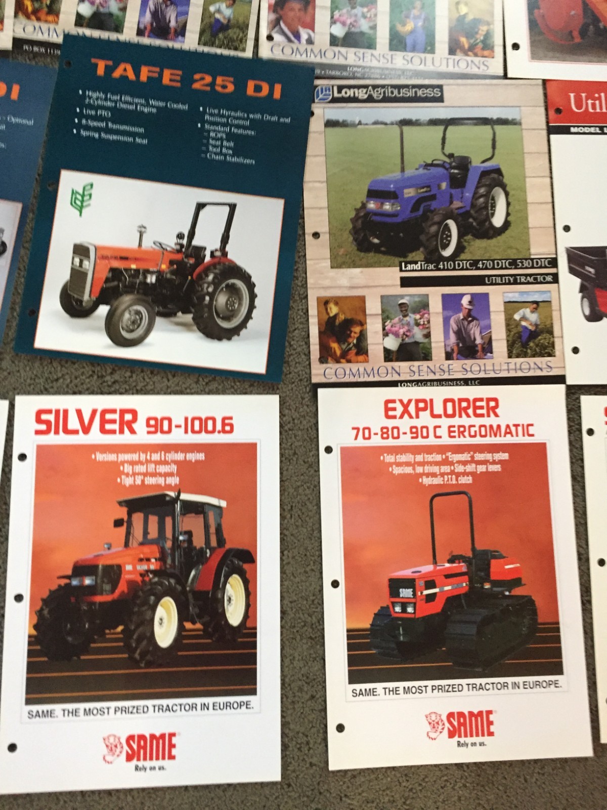 MASSIVE Lot of 113 Mixed &Rare tractor & equipment brochures Literature