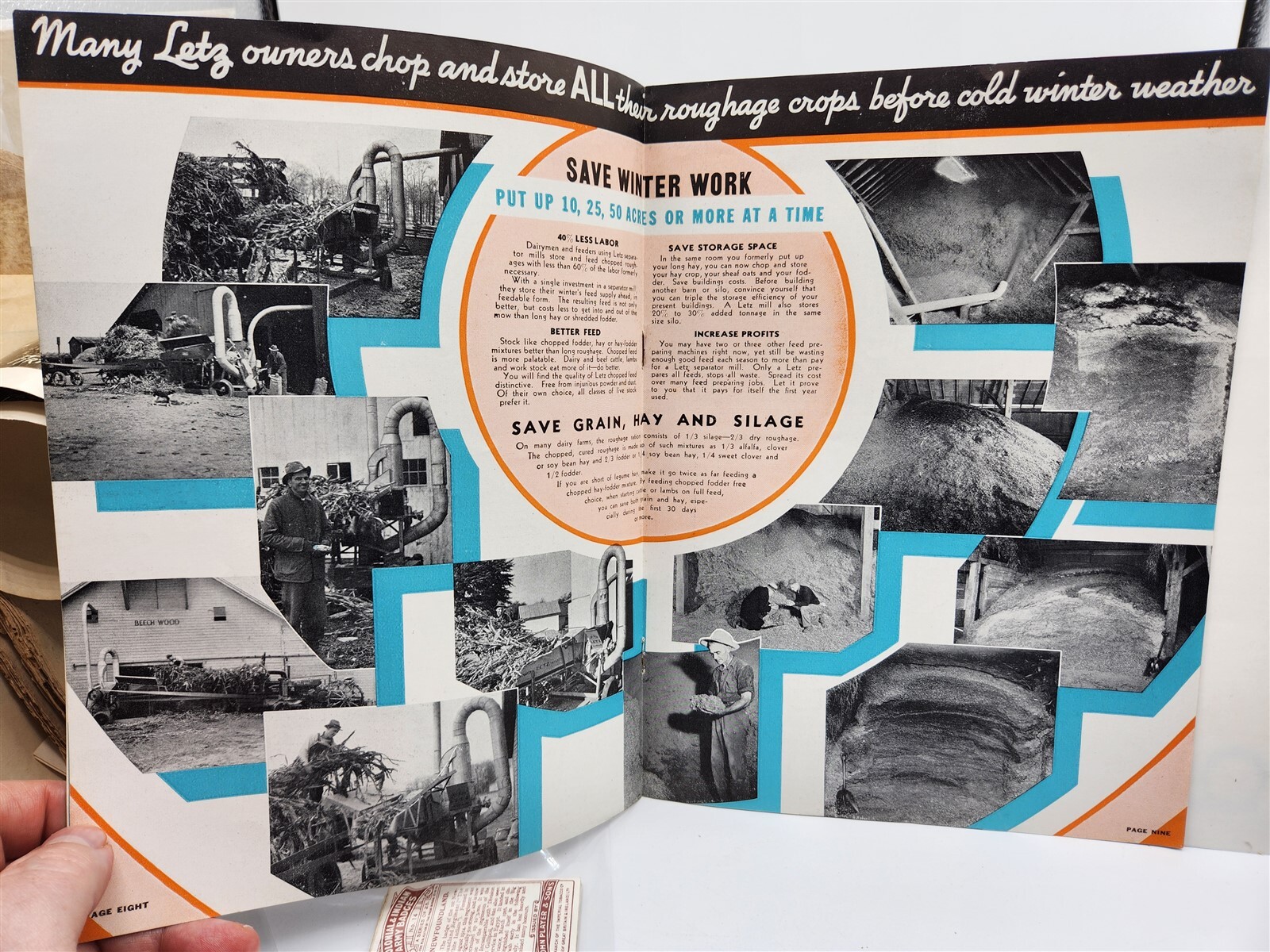 Letz Method to Chop & Store Shock Fodder Corn Live Stock Feed Pamphlet