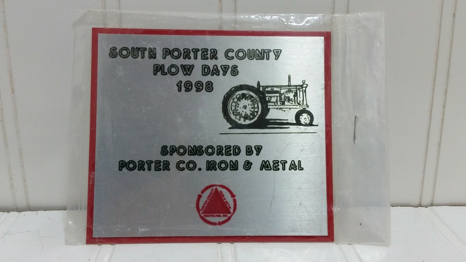 Plow Power & Antique Tractor Show EXHIBITOR PLAQUE Lot Indiana Exibits Fulton Co