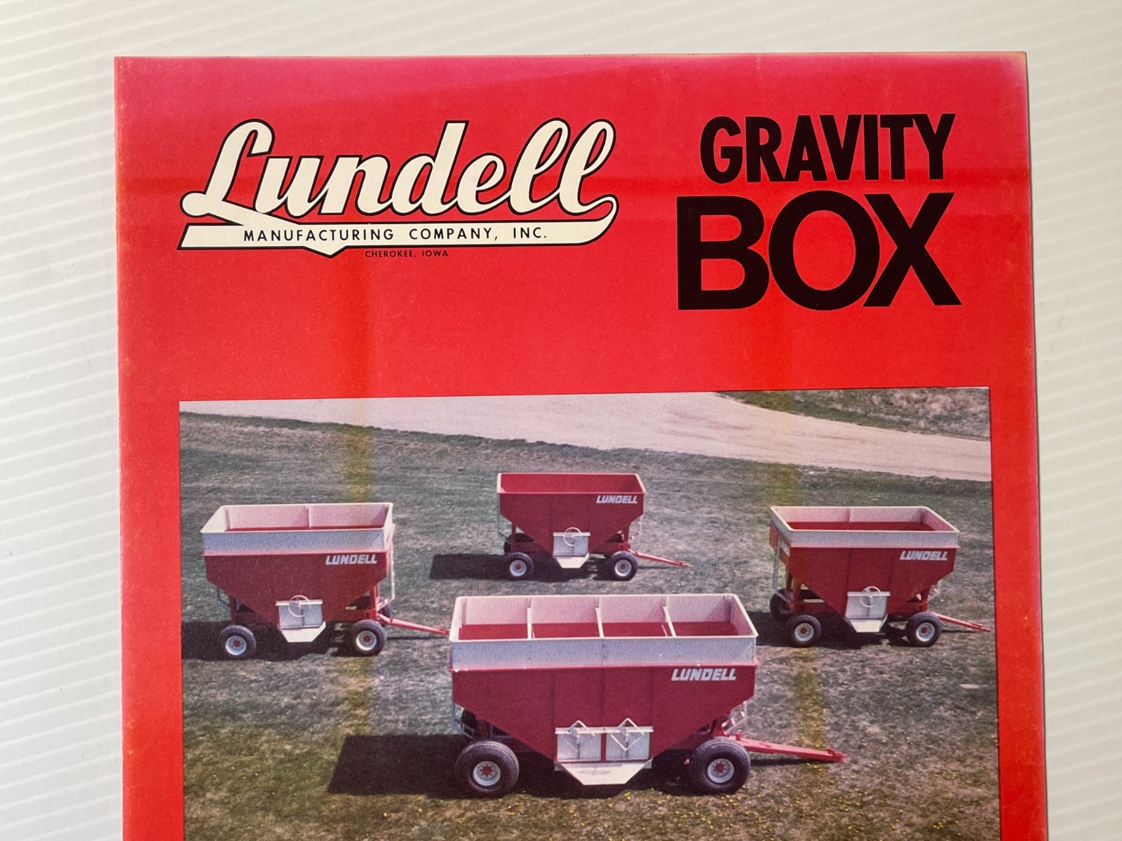 1970s Lundell Gravity Boxes – Original Dealer Sales Brochure (Dated 1970s / 80s)