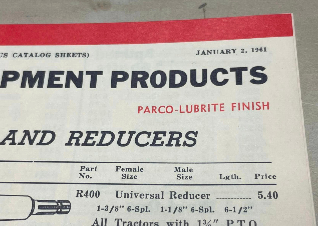 Vtg Original 1961 Hub City Iron Co Farm Equipment Products Bi-Fold Catalog Sheet
