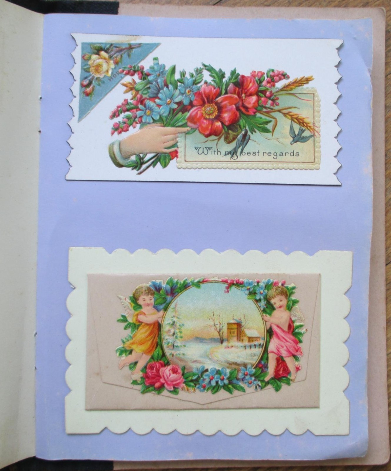 Victorian Trade Calling Card 1890 Salesmen&rsquo;s Sample Book Union Card Fringed