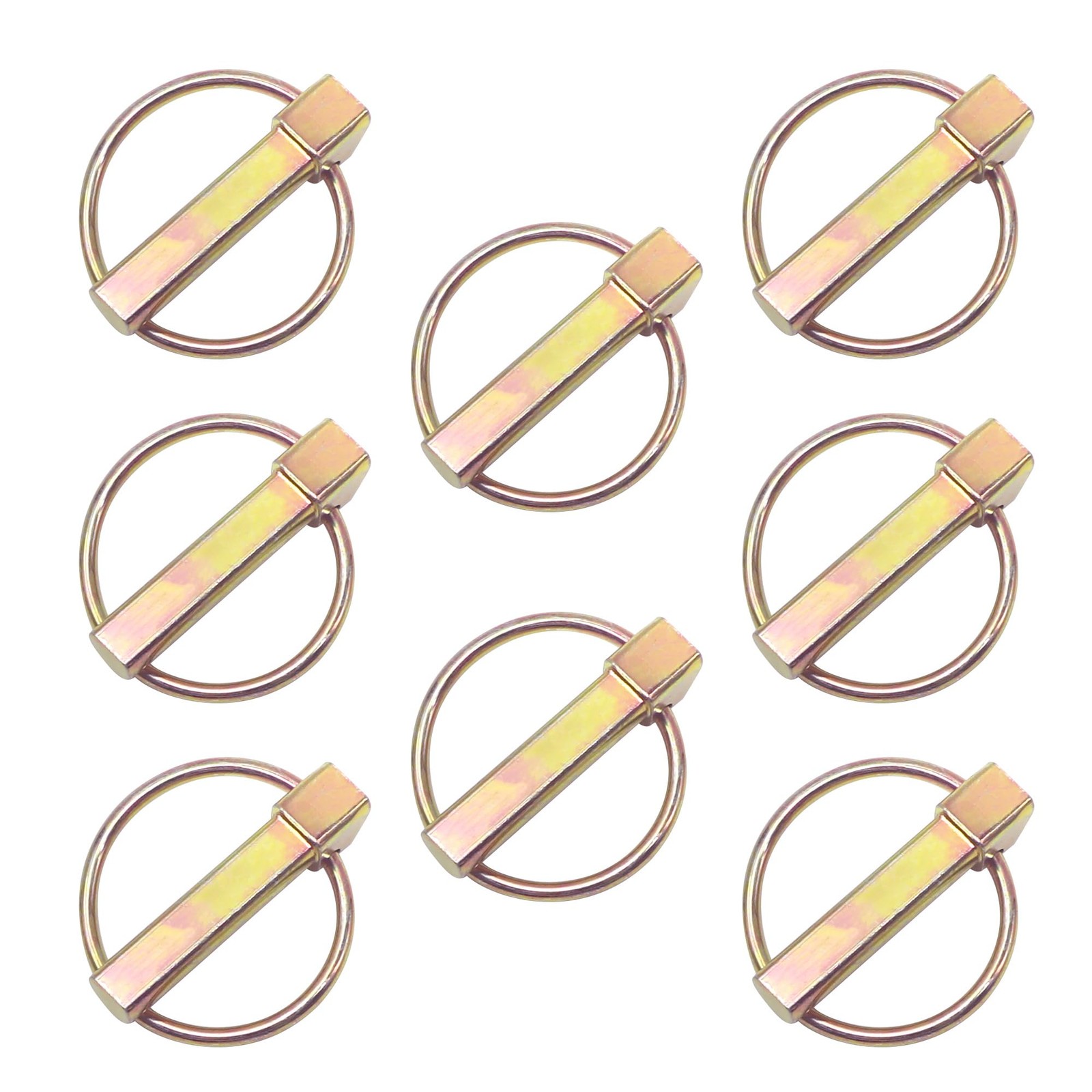 8 PCS 7/16 Inch Lynch Linch Pin Assortment Kit 3 Point Hitch Farm Tractor