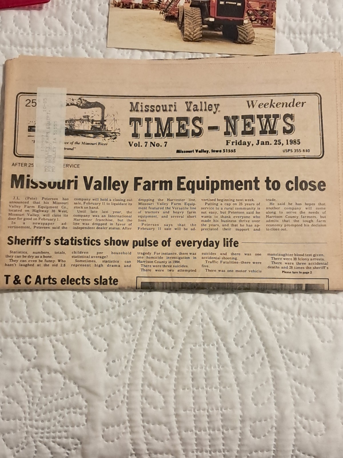 Items Pertaining To Missouri Valley Farm Equipment,Inc./ International EQ (s)