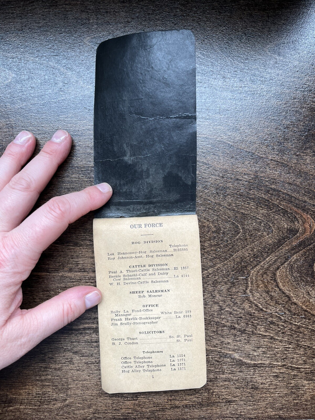 antique farming expense record logbook with nice illustrations inside Ledger