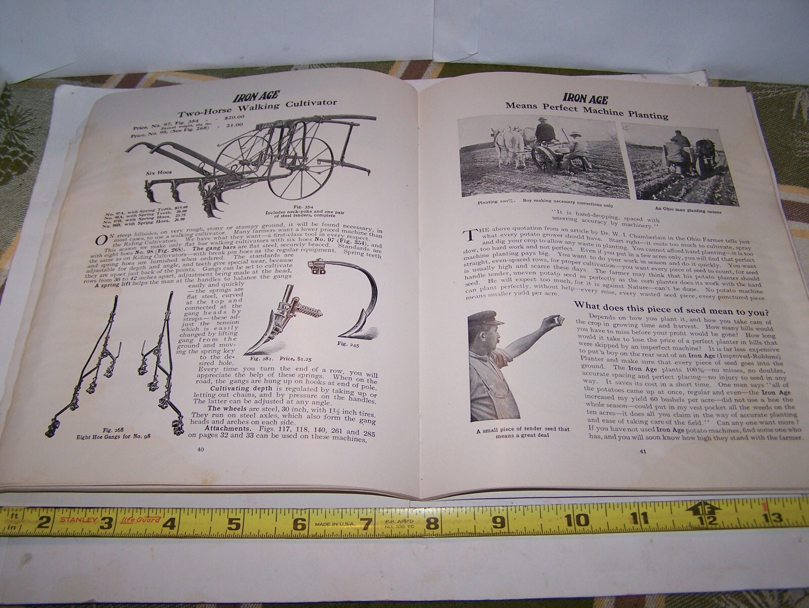IRON AGE 1910 Full Line Sales Catalog Cultivator Plow Planter Farm Garden NICE!