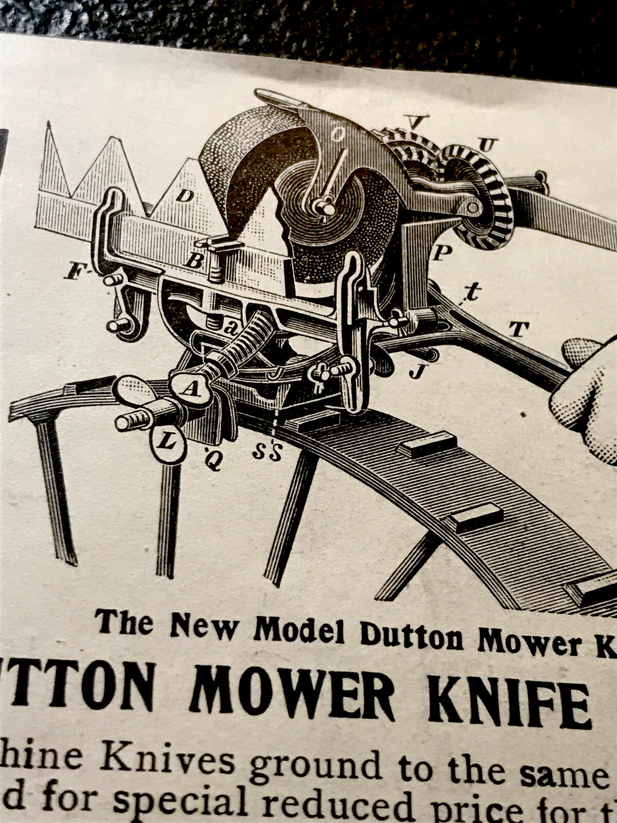 ORIGINAL 1897 Cutaway Harrow Farm Implement Advertising – Higganum – Connecticut