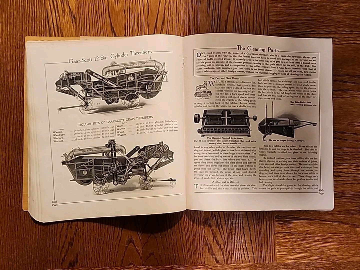 Gaar Scott Engine And Thresher Tractor Sales Brochure Catalog