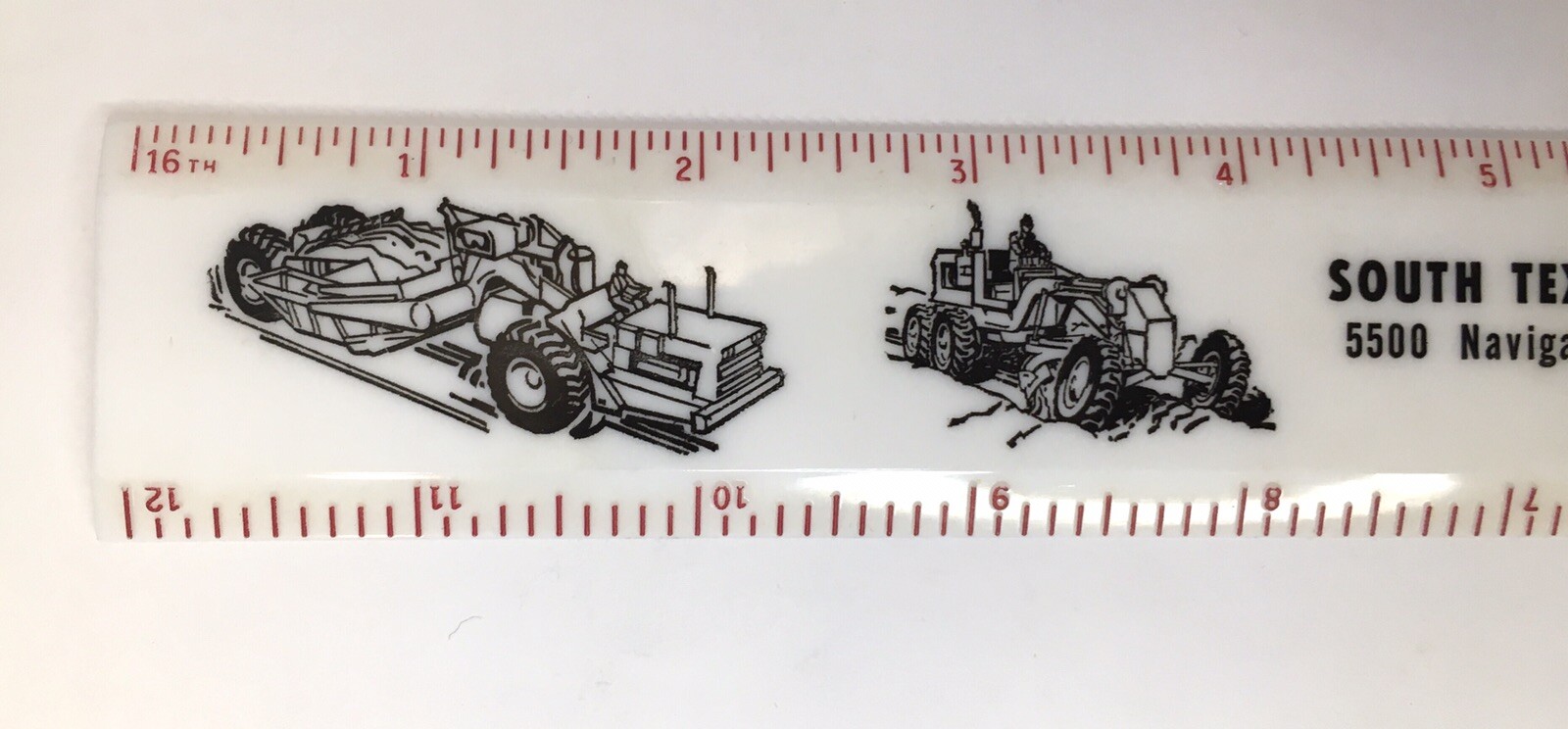 South Texas Equipment Company Advertising Ruler Houston TX Plastic