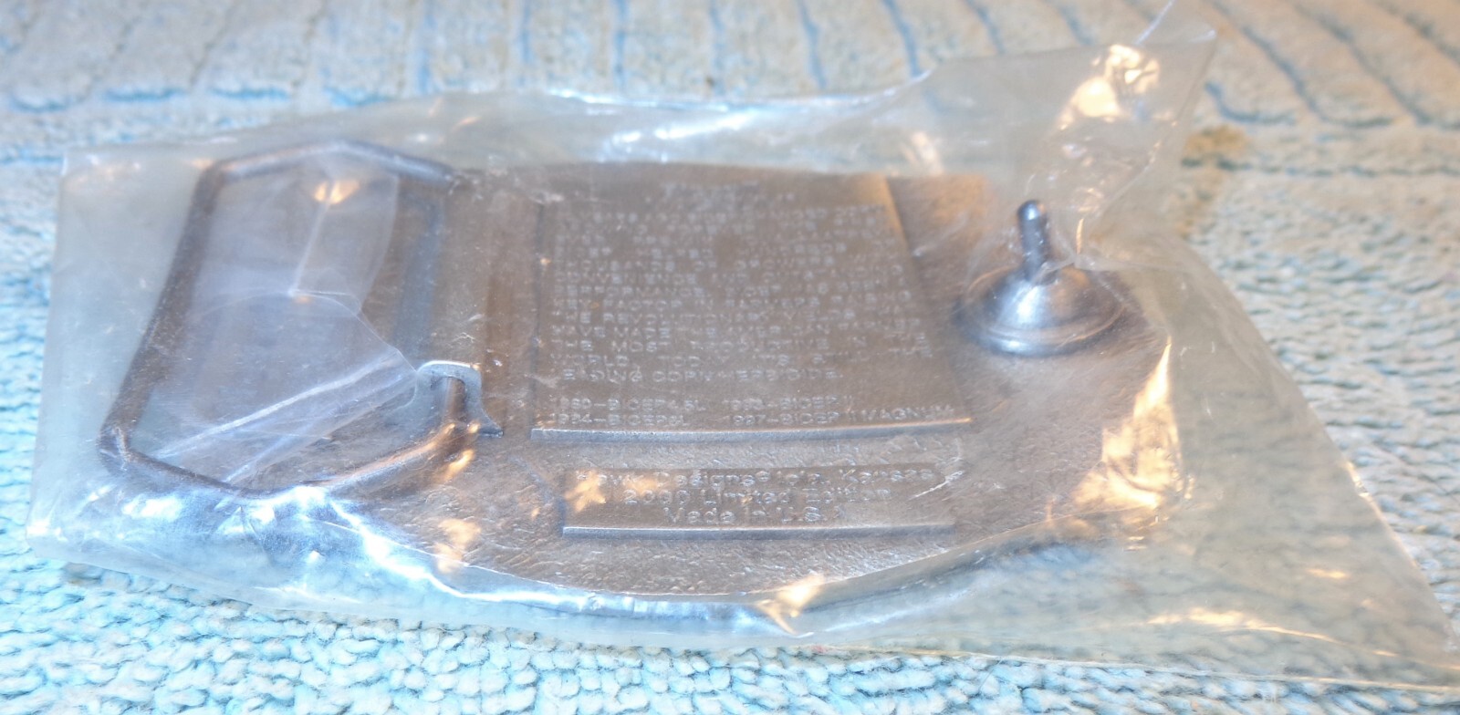 Bicep11 Magnum 20th Anniversary Pewter Belt Buckle Limited Edition Sealed Unused