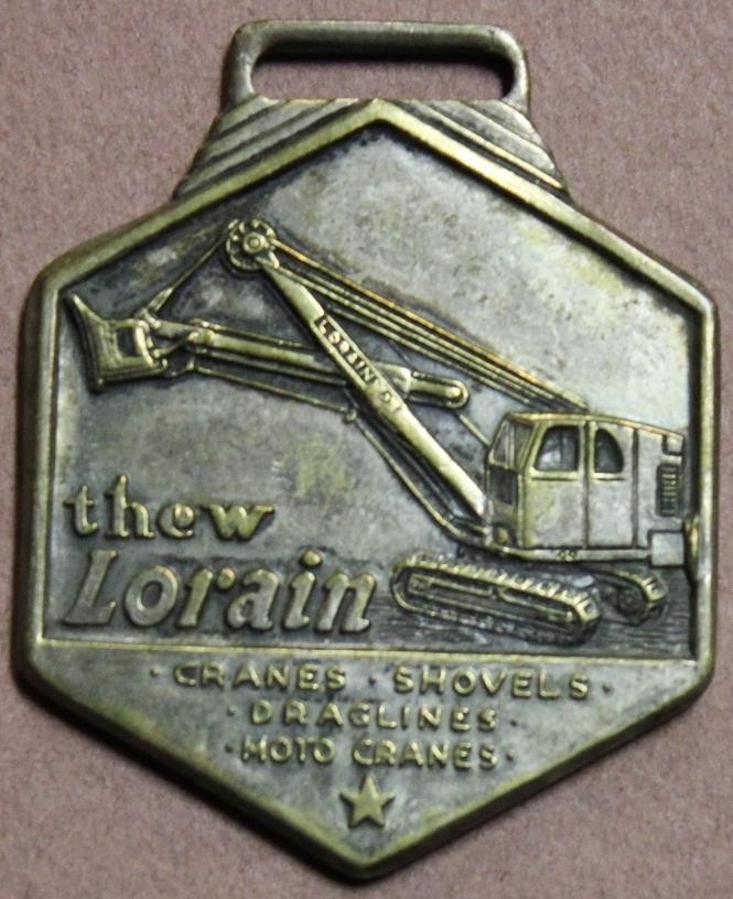 Thew Lorain Crane Track Shovel Leary & Owens Birmingham AL Watch Fob Shlf1A1-3