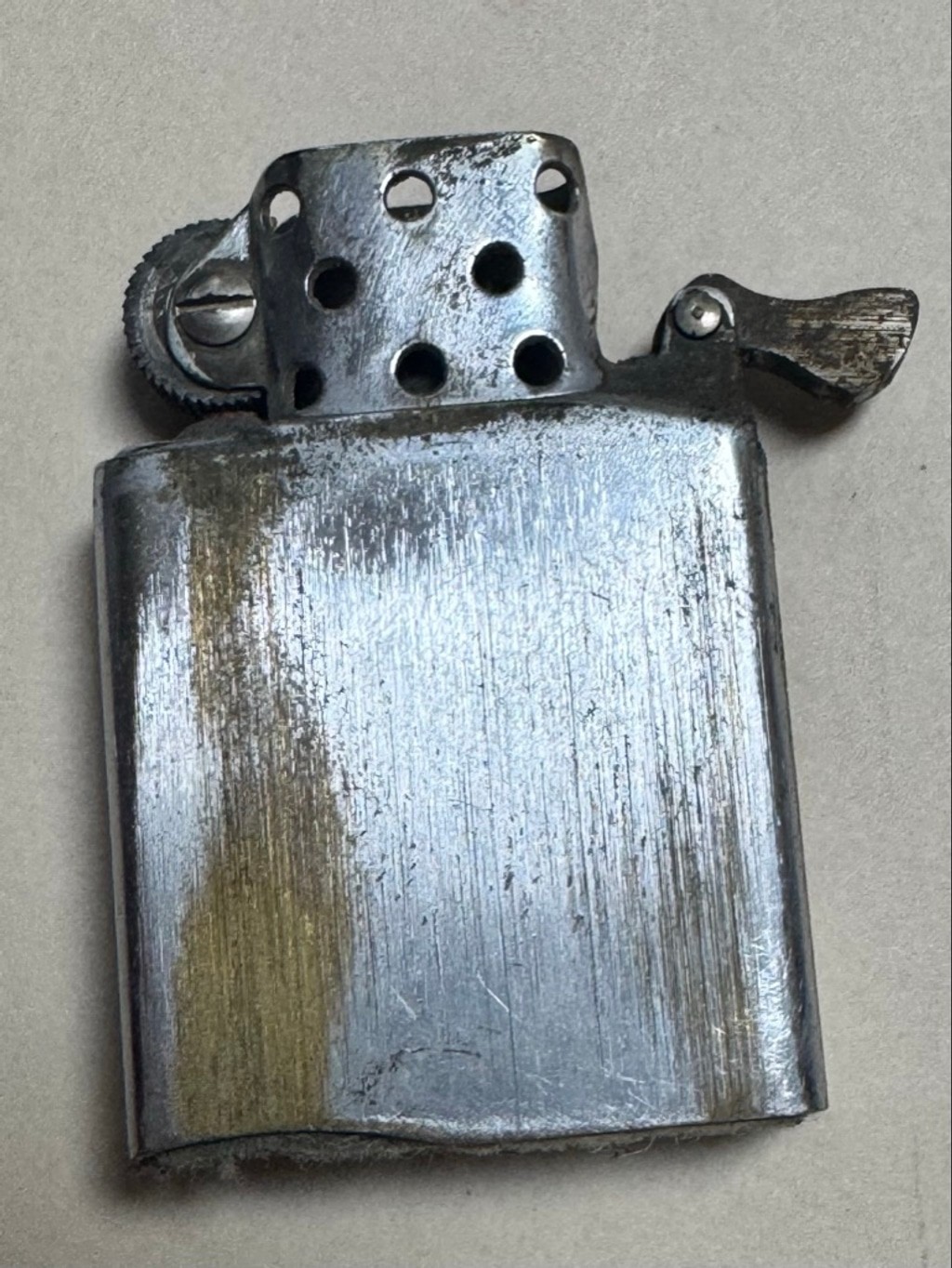 Idealine Silver Advertising Lighter Fletcher Limestone Co. North Carolina NC