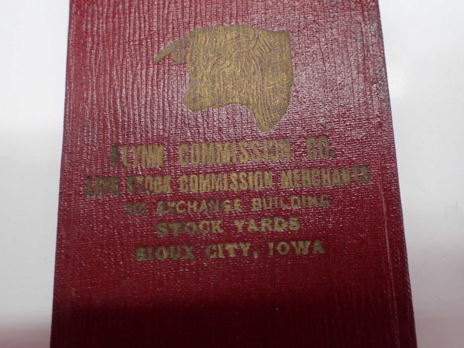 Vintage 1930 – 1931 FYNN Livestock Commission Company Pocket Notebook IOWA