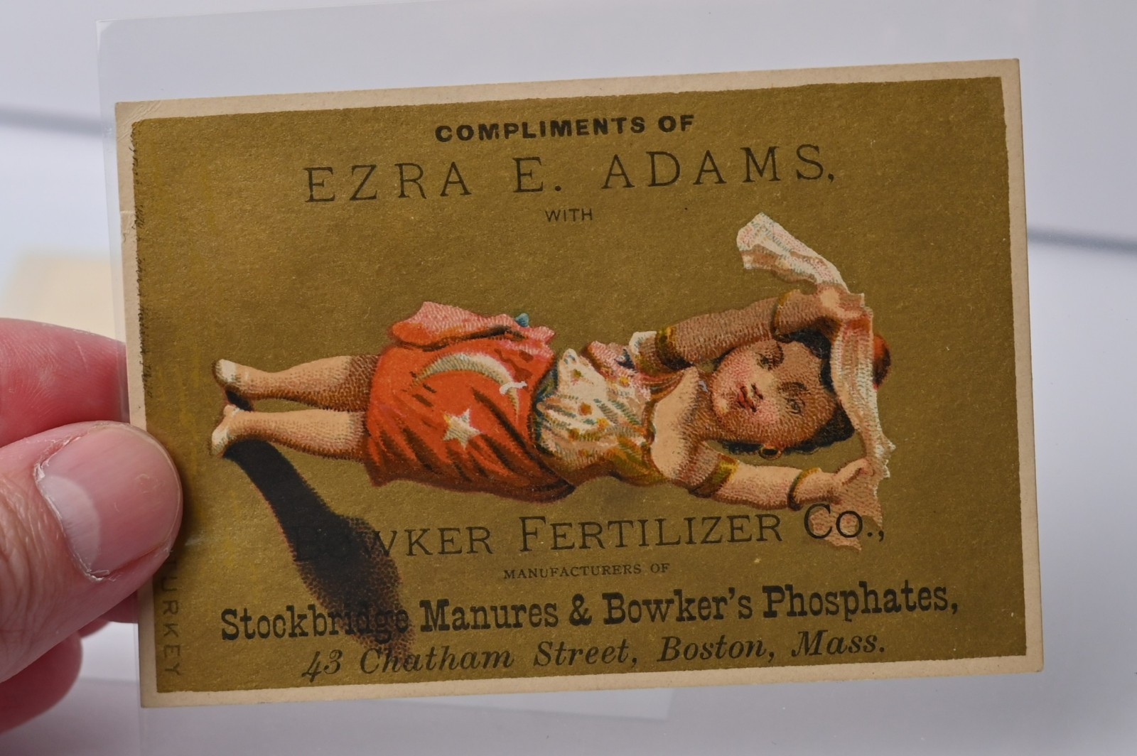 Bowker Fertilizer Co Boston Mass Trade Card Lot of 4