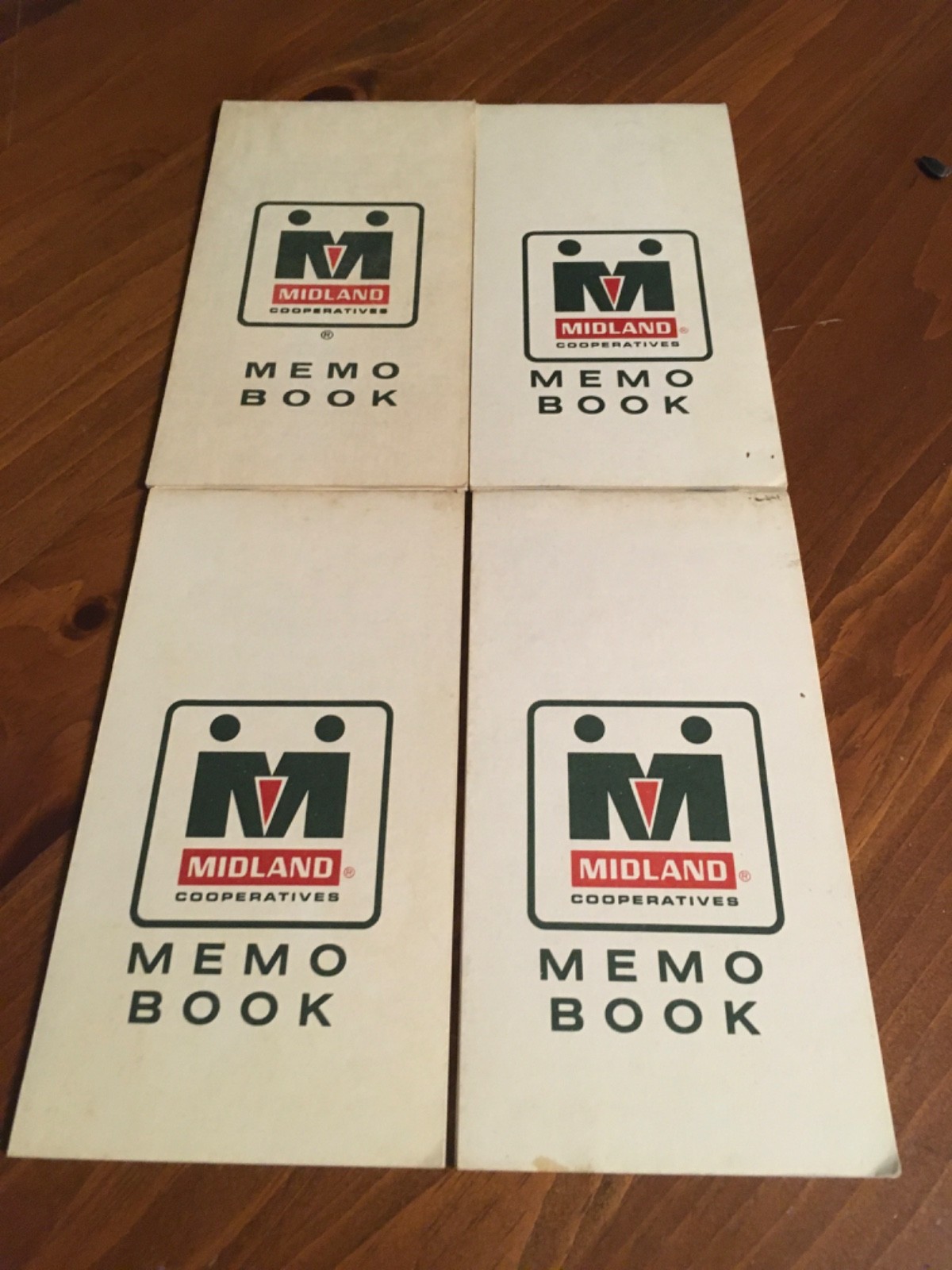 Vintage Midland Cooperative Advertising Pocket Memo Book 4 Notebooks unused
