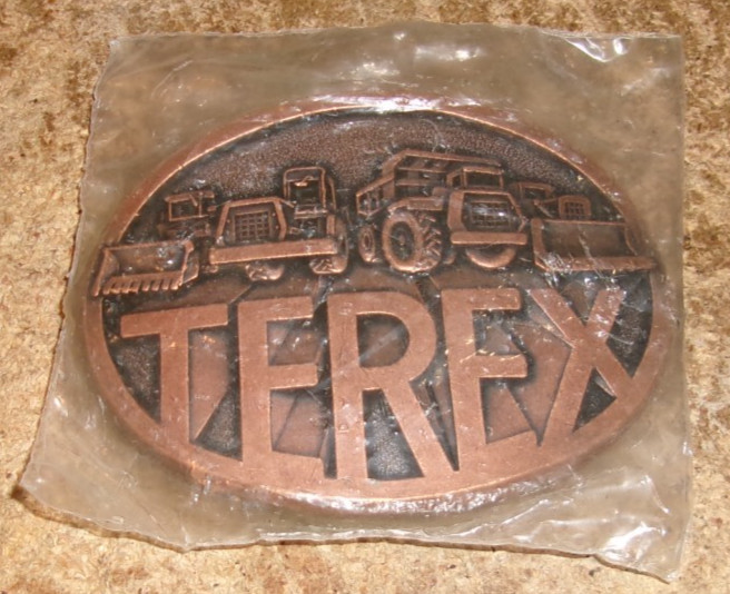 terex construction equipment belt buckle in the package new