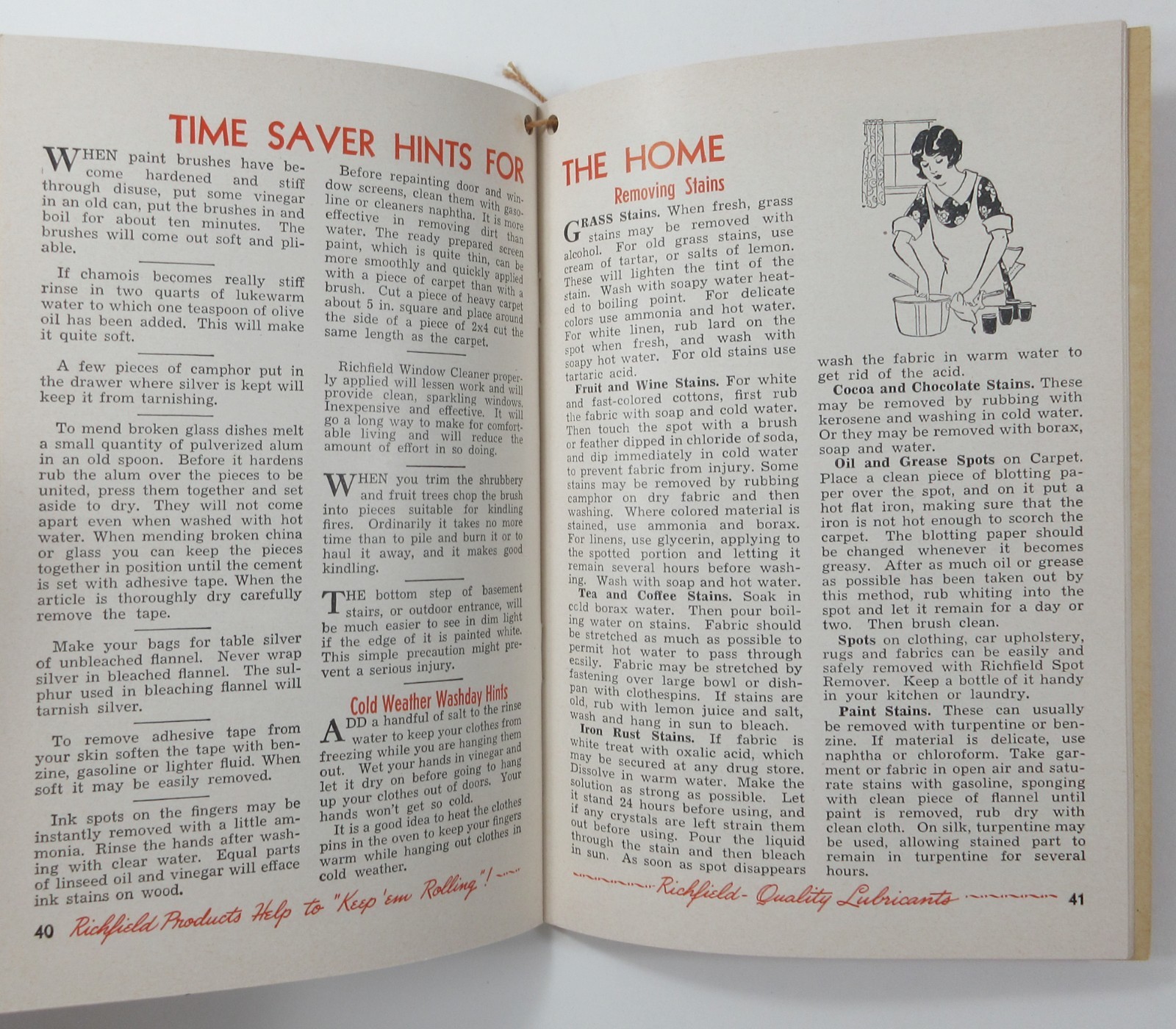 Richfield Oil Farm Ranch Time Savers Tractor Maintenance Fence Gate Ideas 1943