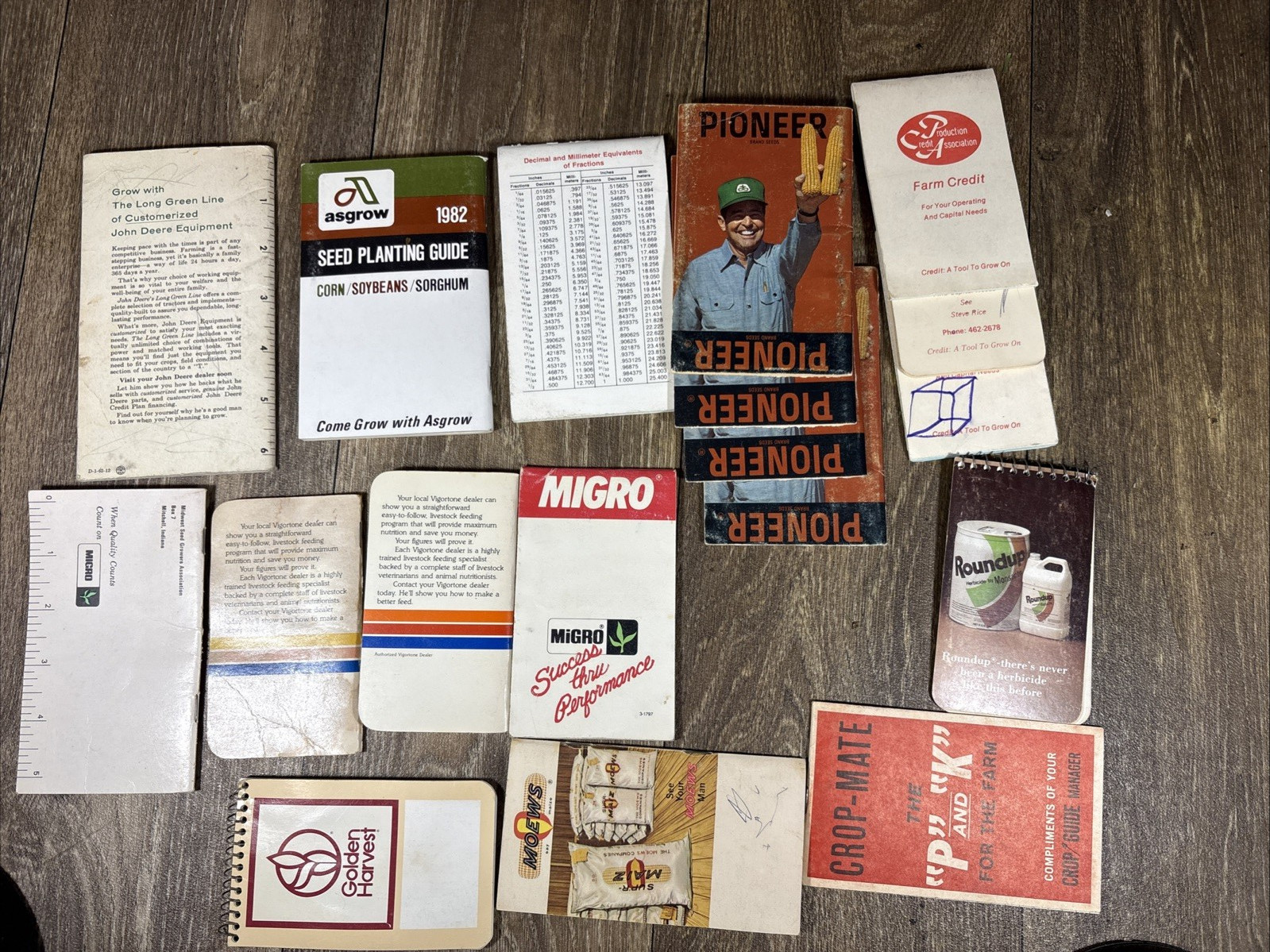 Vintage Agricultural Farmers Advertising Notebooks Crop Booklets