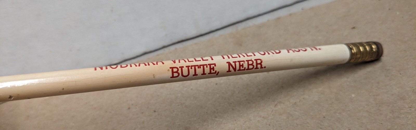 Vintage Niobrara Valley Hereford Association Butte Nebraska NE Pencil