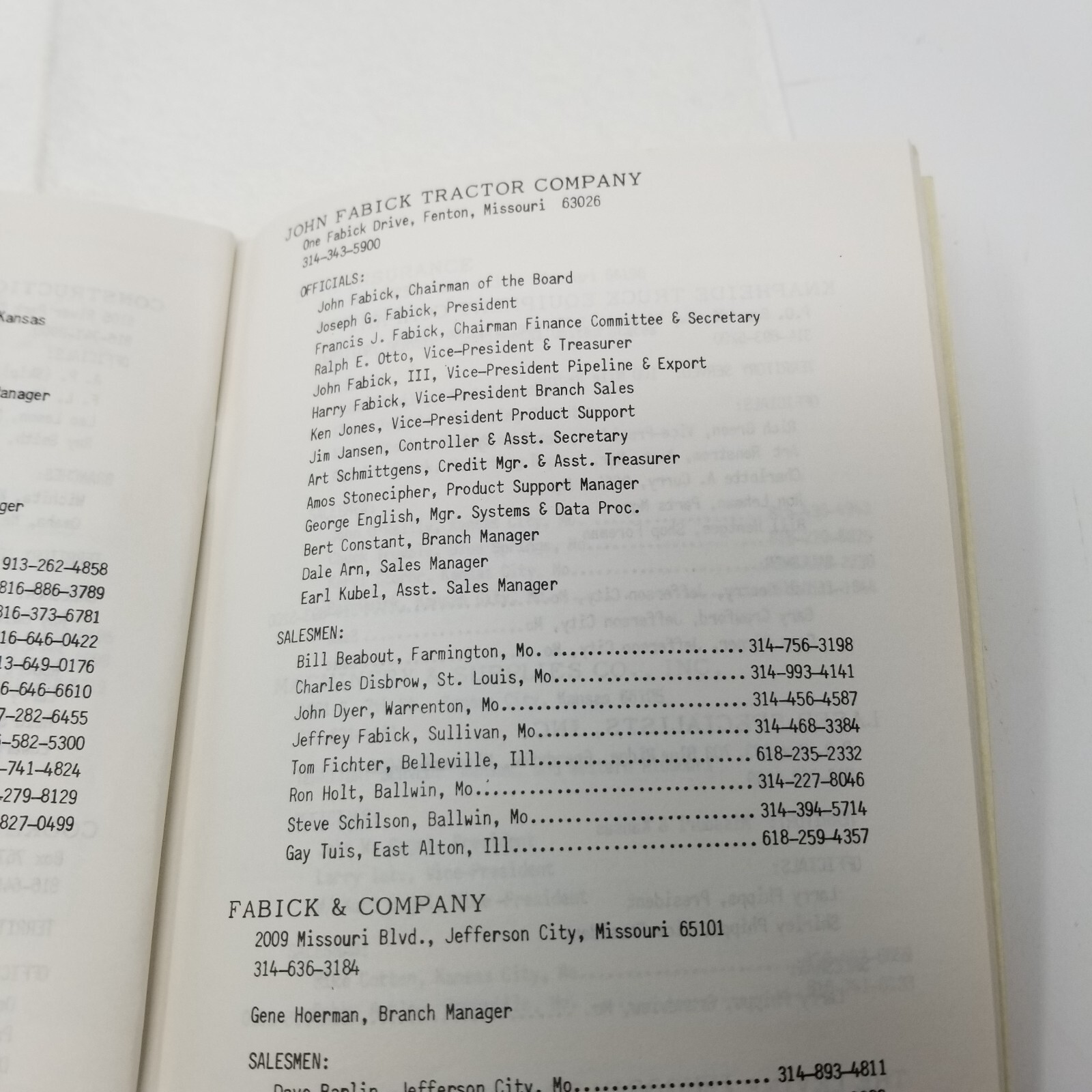 Missouri Land Improvement Contractors Directory 1980 MLICA Catalog Photos Ads