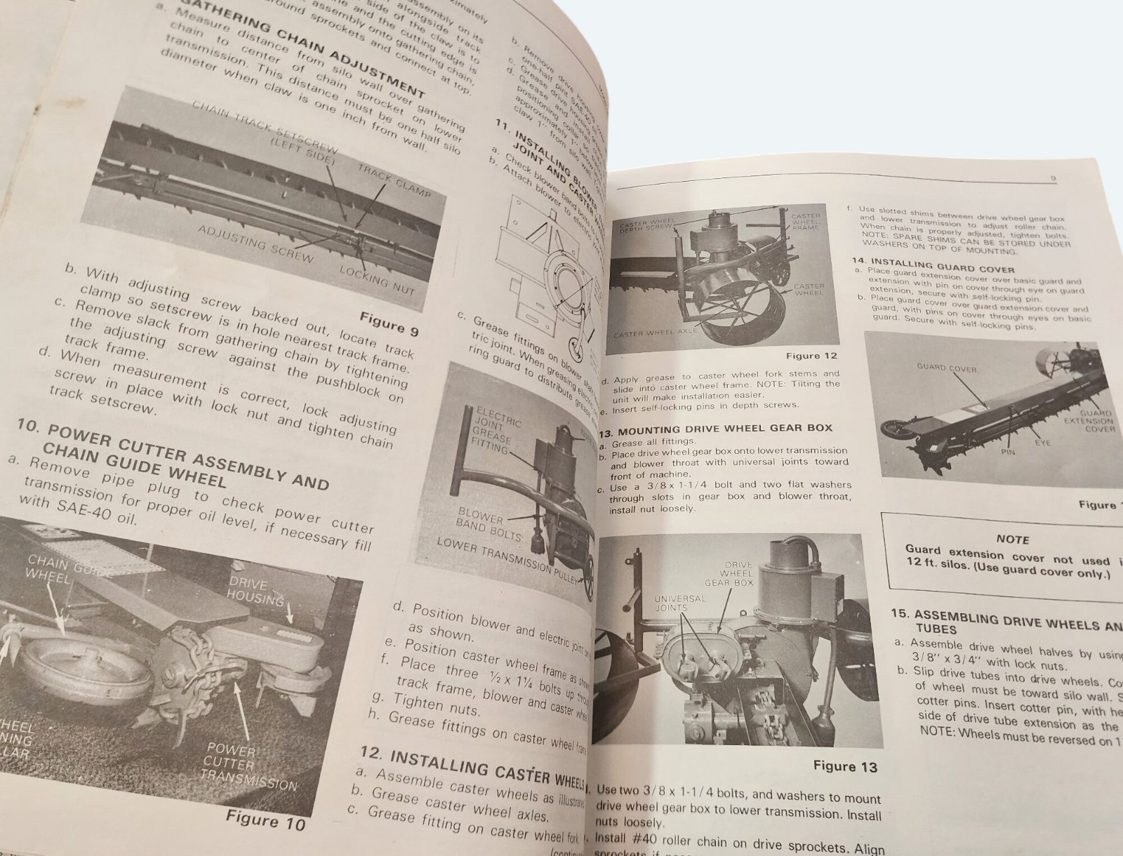 Vtg Patz Model 98-B Silo Unloader Operators Manual Instructions & Diagrams