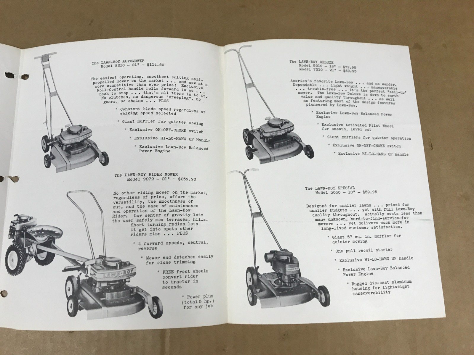 Vintage Lawn-Boy Dealer Bulletin – Vol. 6 No. 9 – October 1959